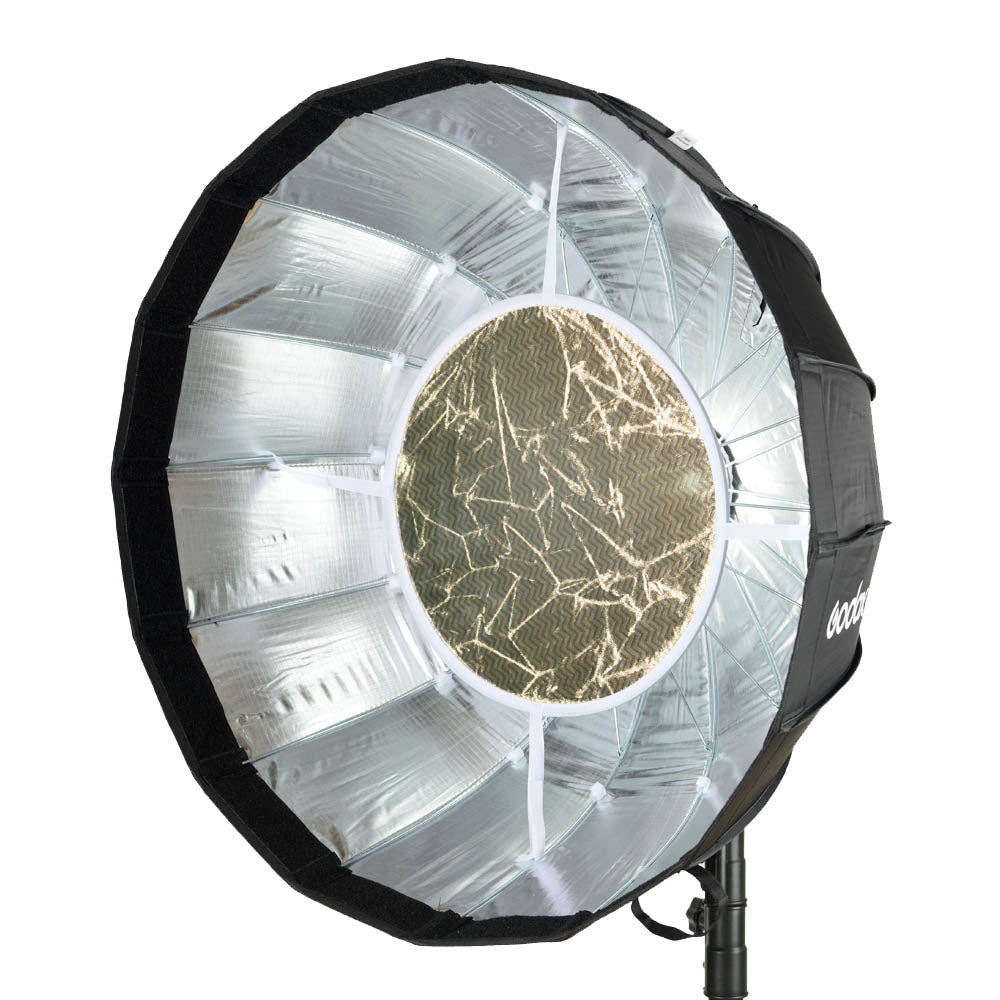 Godox AD S65S 65cm Portable Parabolic Softbox with Silver Interior - Perfect for Studio Photography, Portrait Lighting & On-Location Shoots