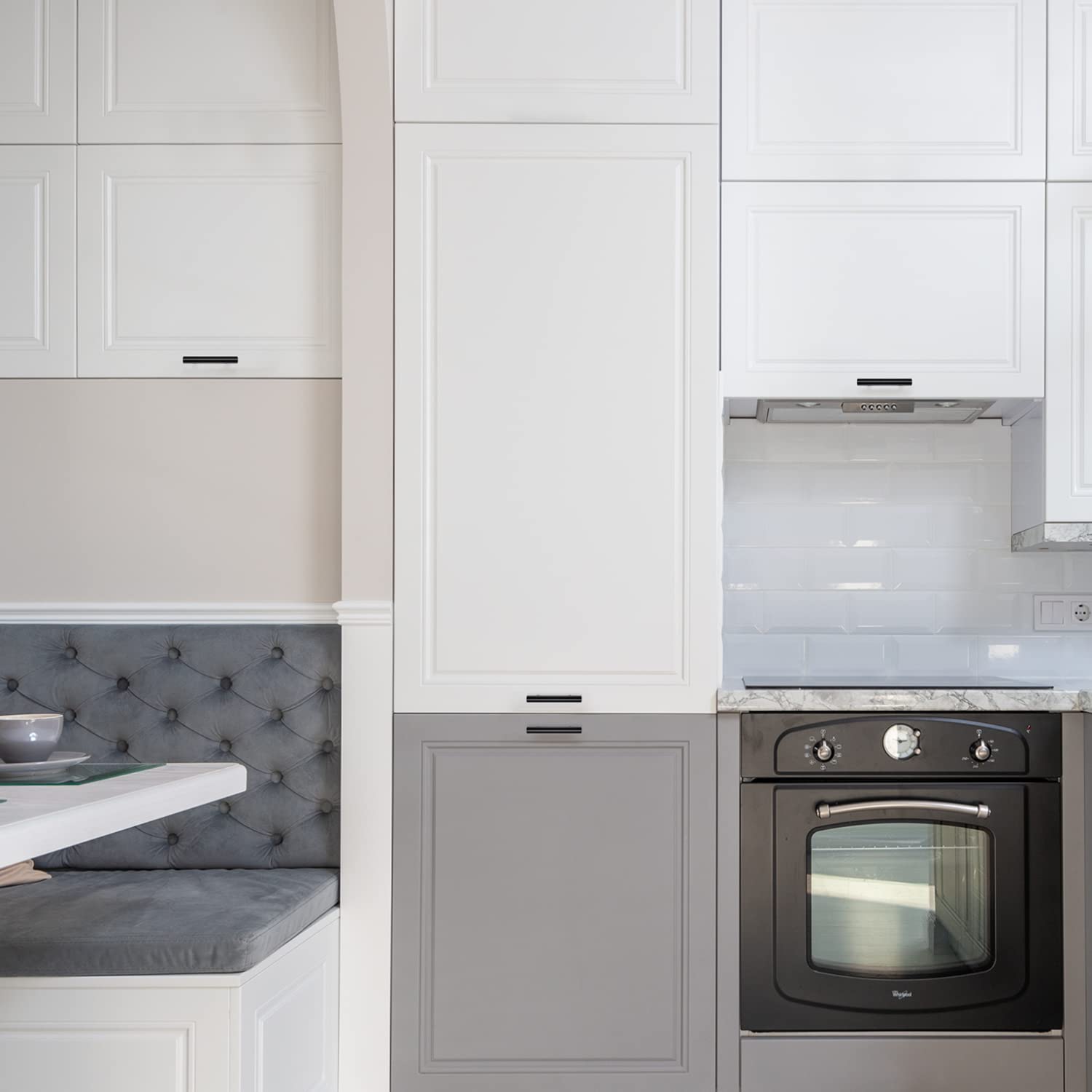 Ravinte 30 Pack 2-1/2 Inch Center-to-Center T-Bar Cabinet Pulls - Matte Black Stainless Steel Kitchen Cabinet Handles (4 Inch Length) - Durable Hardware for Kitchen Cabinets, Cupboards & Drawers - Perfect for Modern Home, Office & Restaurant Renovations