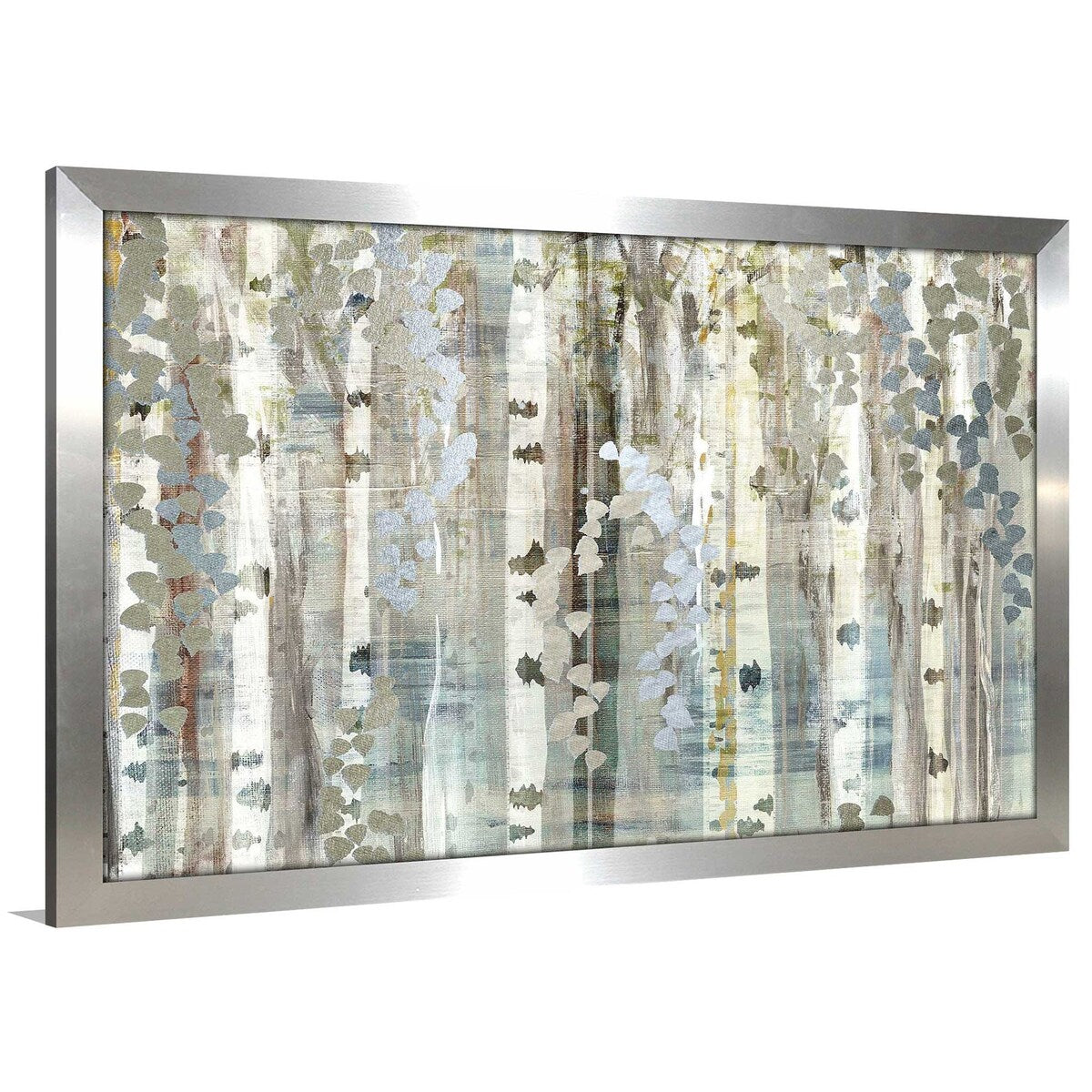 Susan Jill Birch Wood Meadow Print on Acrylic - Modern Wall Art for Living Room, Bedroom & Office Decor