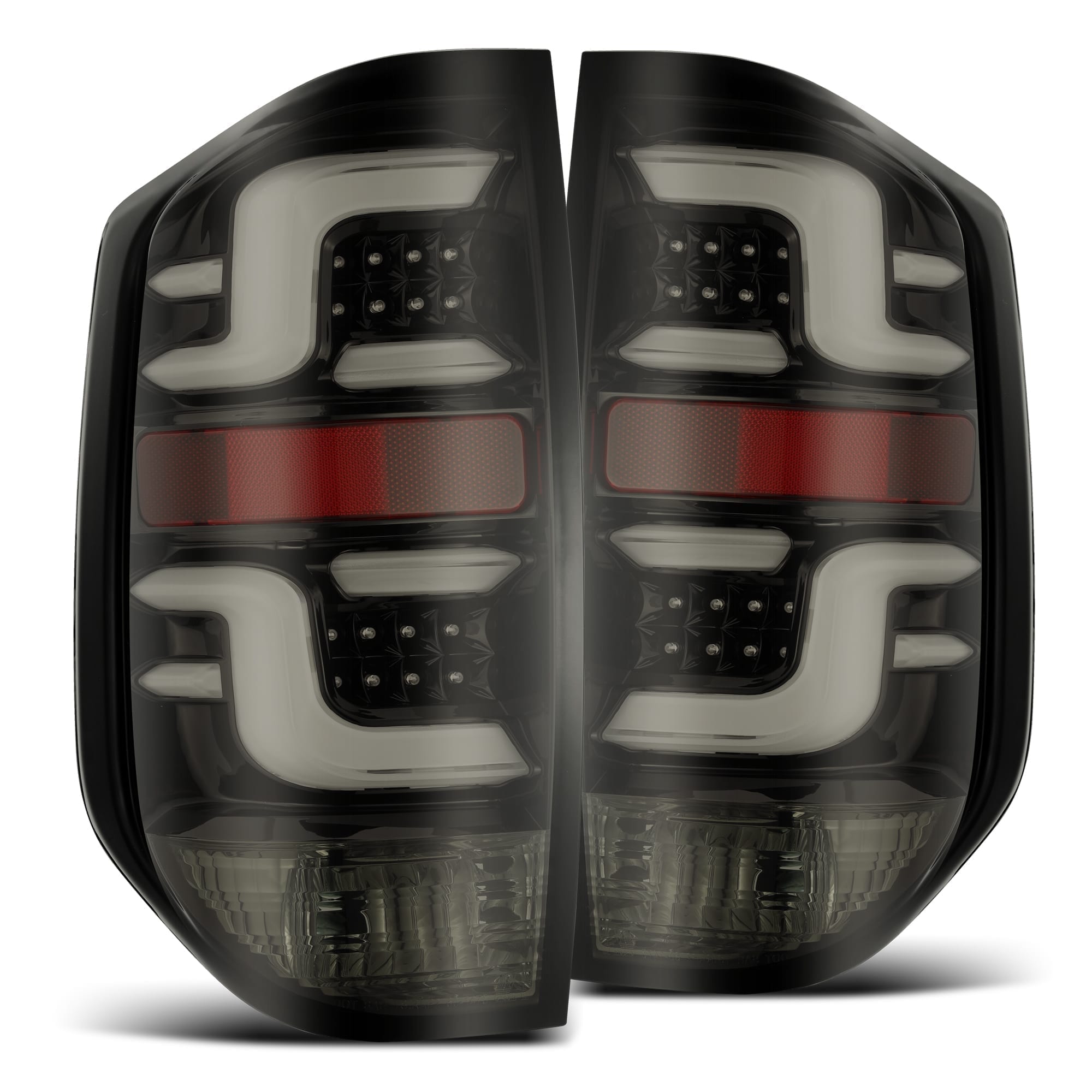 2014-2021 Toyota Tundra PRO Series LED Tail Lights - Jet Black Alpha Rex 672010 - Upgrade Your Truck's Style & Safety for Night Driving & Off-Road Adventures
