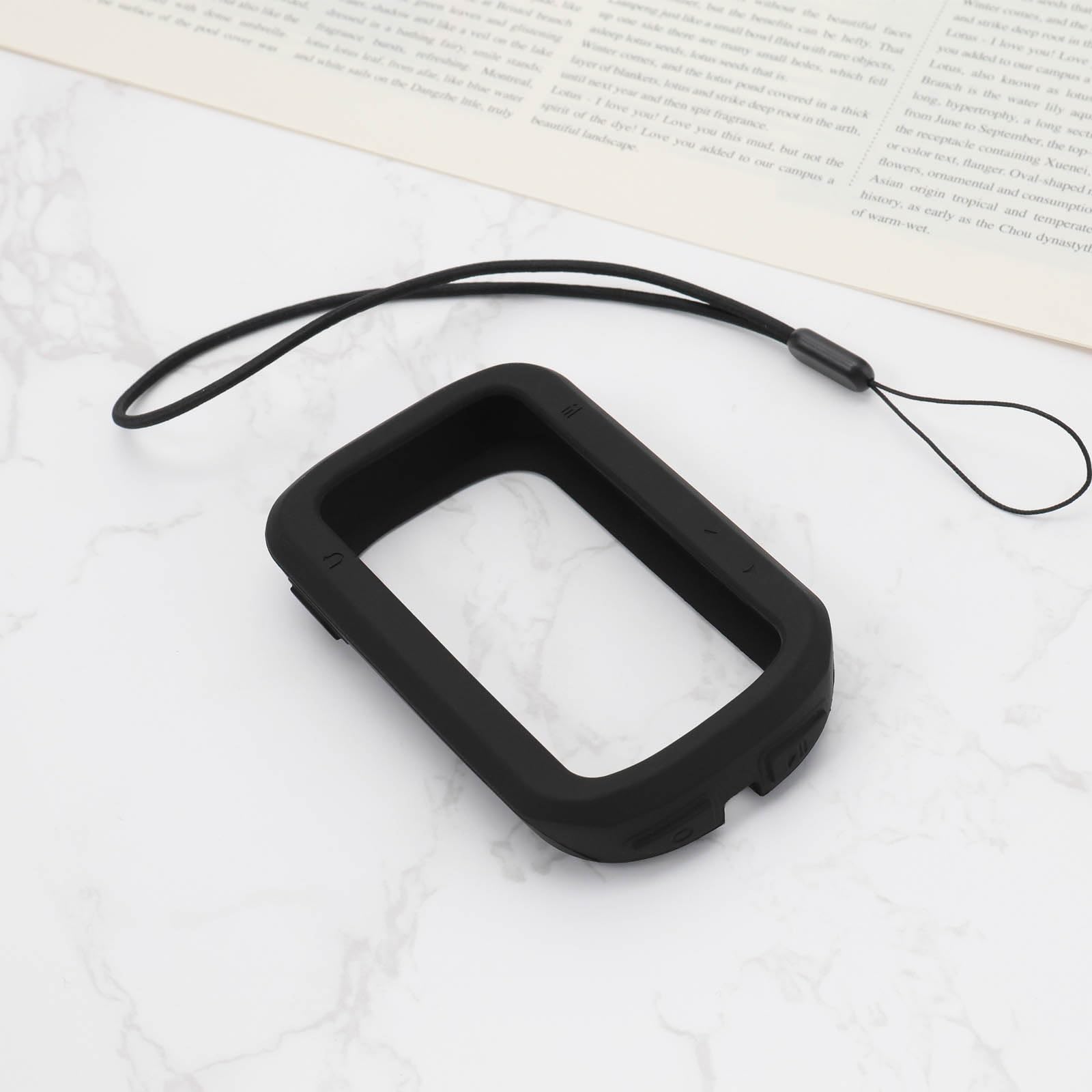 LT Easiyl Silicone Protective Cover for IGPSPORT BSC200/300 Bike Computer - Shockproof GPS Case with Lanyard (Black) - Perfect for Cycling, Mountain Biking & Outdoor Adventures