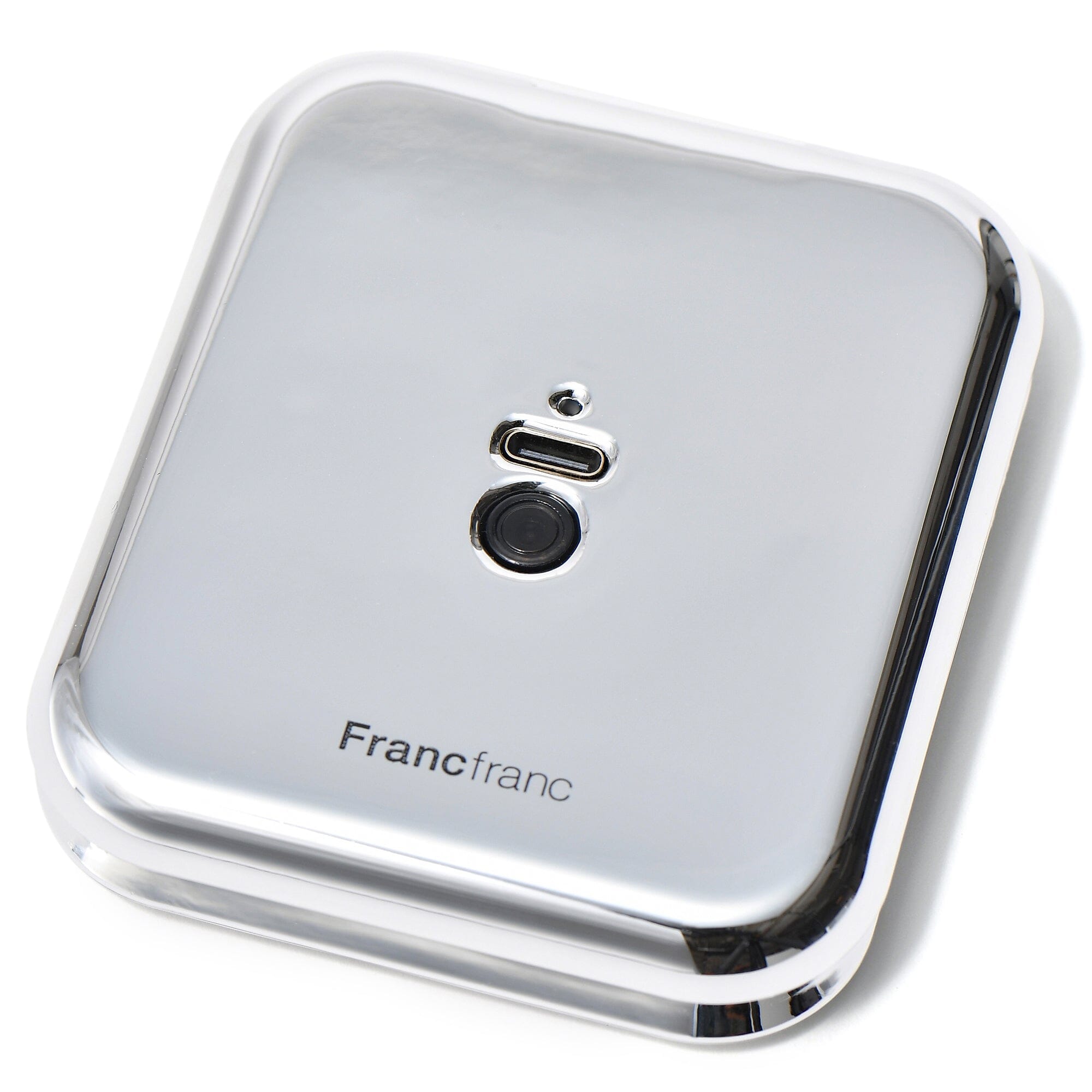 Blanche LED Compact Mirror - Silver | Portable Makeup Mirror with Bright LED Lights for Touch-Ups | Perfect for Travel, Home, and On-The-Go Makeup Application