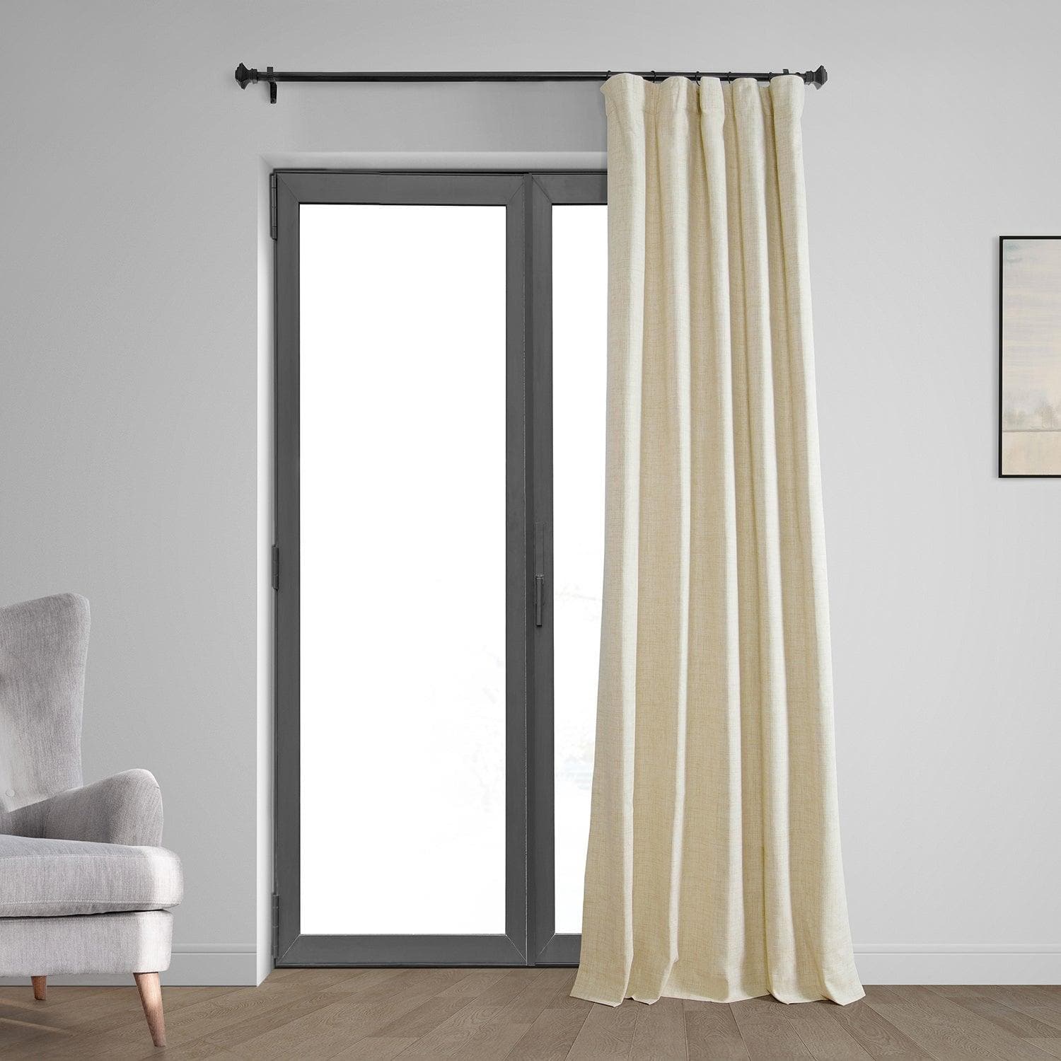 Natural Light Beige Thermal Insulated Blackout Curtains - Noise Reducing & Energy Efficient Window Drapes for Bedroom, Living Room & Home Theater