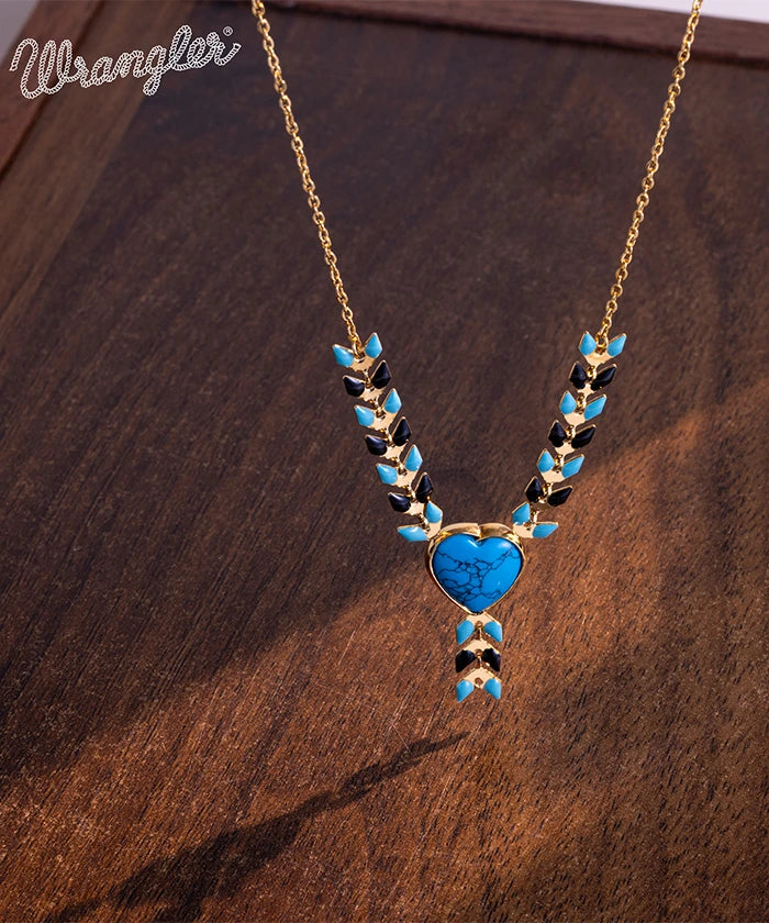 Wrangler Demeter's Heart Necklace and Earrings Set - Sterling Silver Greek Goddess Jewelry for Women - Perfect for Valentine's Day, Anniversary, and Romantic Date Nights