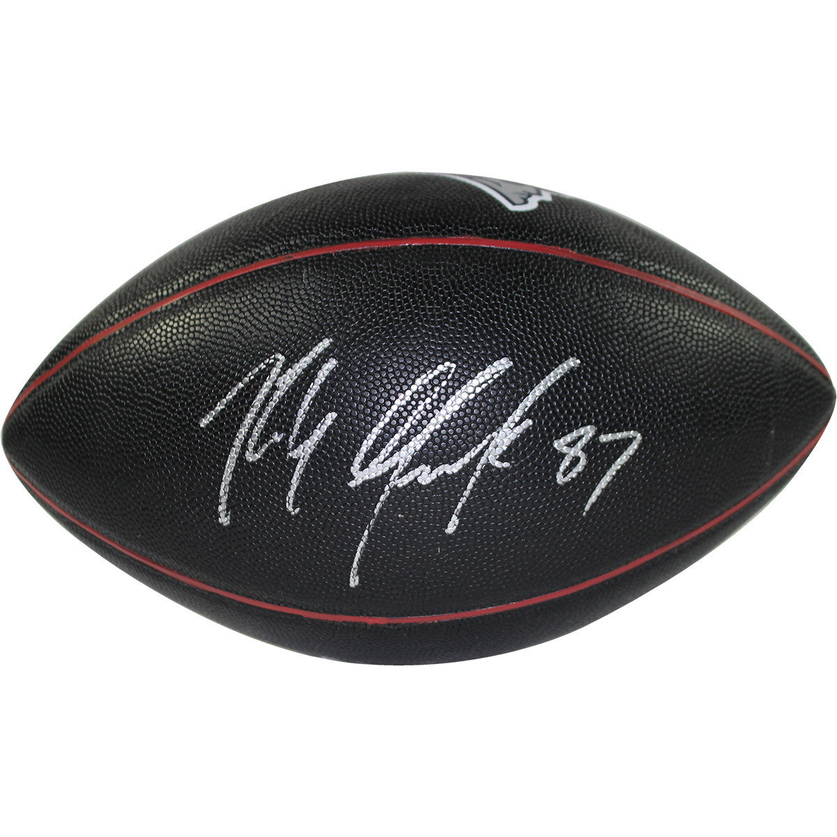 Authentic Rob Gronkowski Signed New England Patriots Black Football - Official NFL Memorabilia for Collectors & Fans - Perfect for Man Cave, Sports Room Decor or Gift for Football Enthusiasts