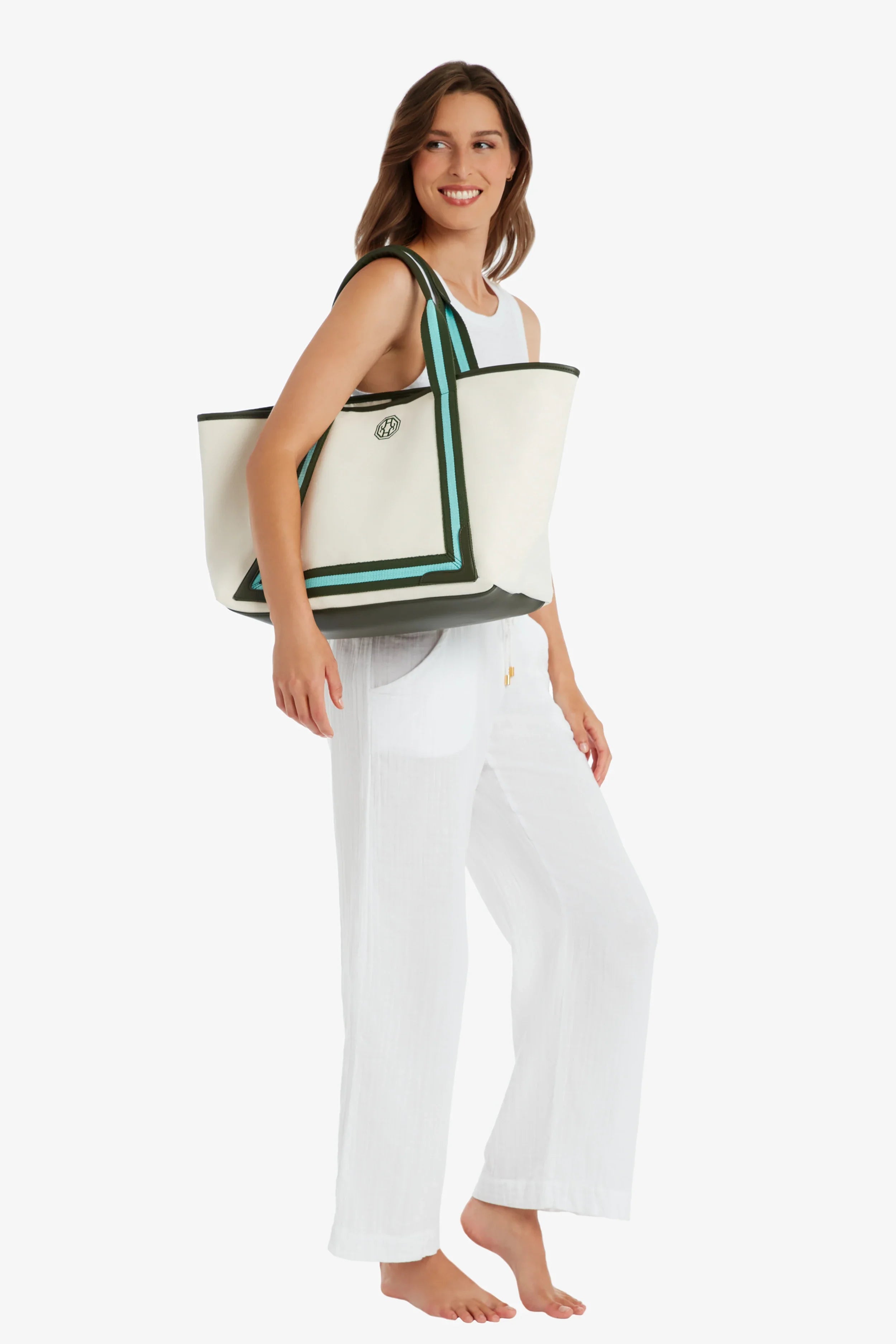 Stylish Large Beach Tote Bag - Waterproof & Durable for Pool, Vacation & Summer Outings - Perfect for Beach Essentials, Shopping & Travel Accessories