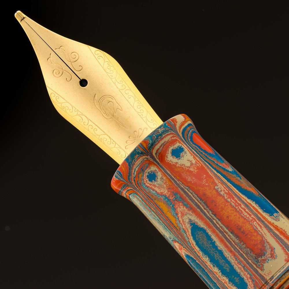 Nahvalur (Narwhal) Nautilus Fountain Pen - Aqua Regia (Royal Water) Limited Edition 2024 - Premium Writing Instrument for Collectors, Calligraphy & Everyday Use