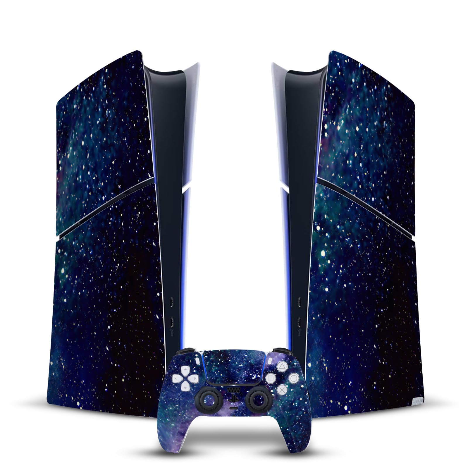 Official Head Case Designs Cosmo18 Galaxy Mix Art Vinyl Skin Sticker for Sony PlayStation 5 PS5 Slim & Digital Edition Console & DualSense Controller - Gaming Protection & Customization for PS5 Slim & Digital Edition Consoles