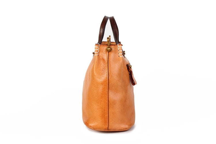 Handmade Italian Leather Work Handbag for Women - Elegant & Durable Professional Office Bag, Business Tote, Travel & Everyday Use