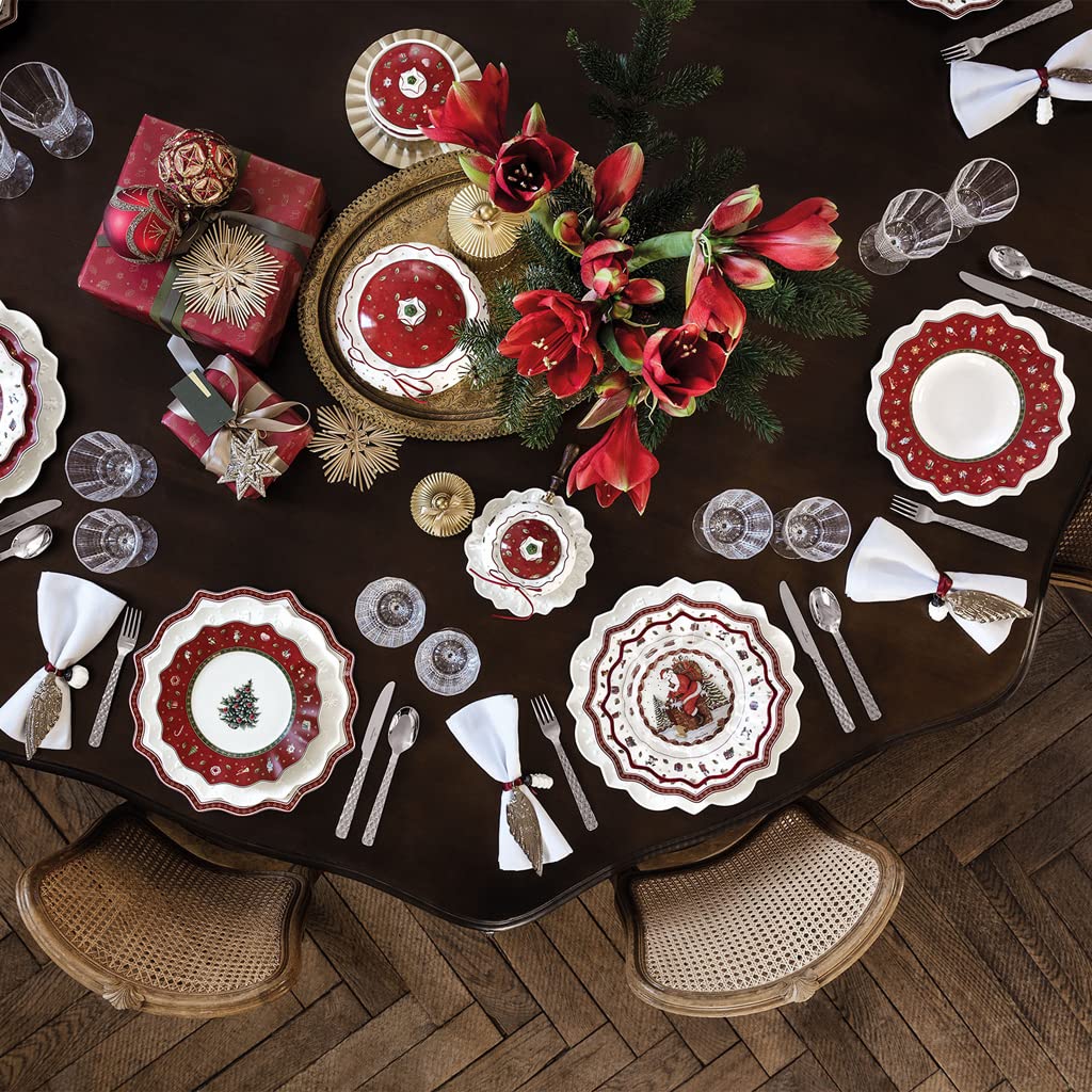 Villeroy & Boch Delight Red Dinner Plate - Elegant Fine China for Formal Dining, Restaurant & Special Occasions