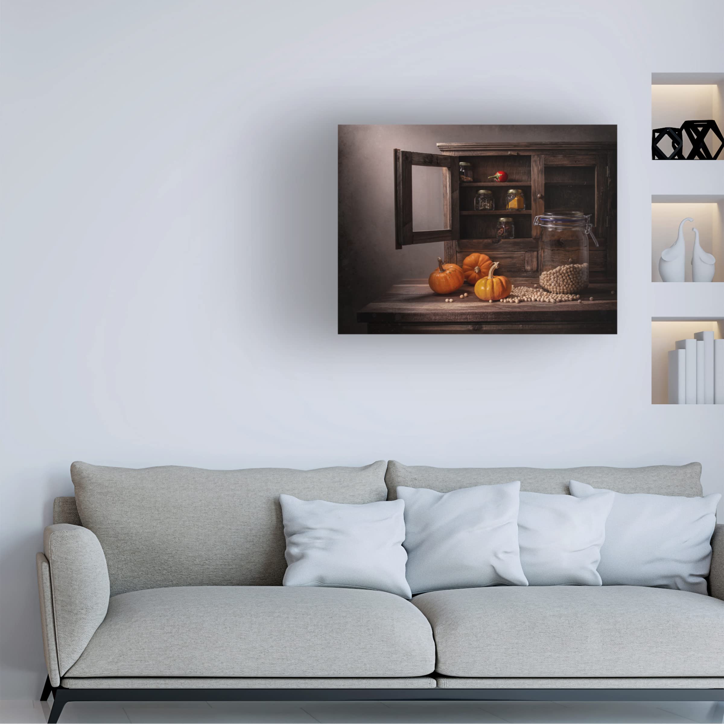 Trademark Fine Art 'A Beam Of Light In The Kitchen' Canvas Wall Art by Margareth Perfoncio - Modern Kitchen Decor for Home & Restaurant