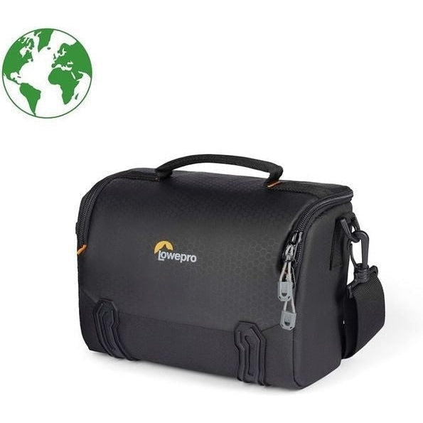 Lowepro Adventura SH 140 III Camera Backpack - Waterproof DSLR/SLR Bag for Travel & Hiking (Black/Green) - Perfect for Outdoor Photography & Adventure Trips