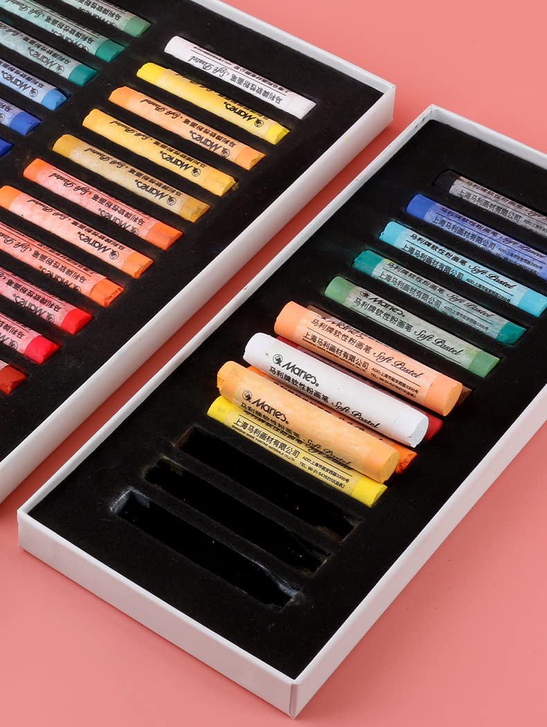 Professional Soft Pastel Chalk Set - 12 Vibrant Colors for Artists, Sketching & Drawing | Ideal for Art Classes, Portraits & Landscape Painting