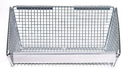 Clear 3-Inch Wire Basket Label Holder - Durable Plastic Organizer for Retail, Warehouse & Pantry Storage Organization