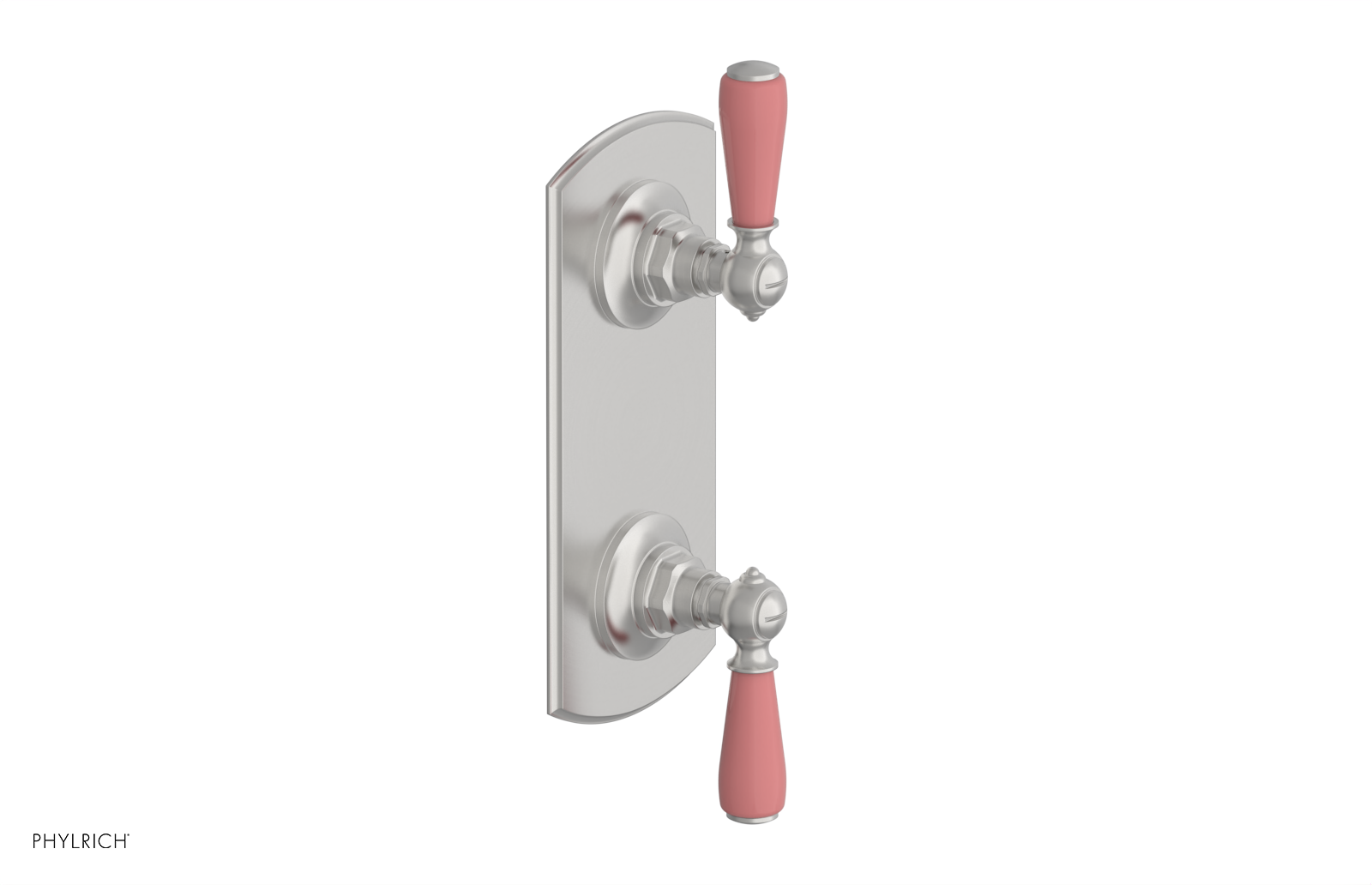 Jamestown Thermostatic Shower Valve with Volume Control & Diverter - Pink Accent Bathroom Fixture for Modern Home Renovation