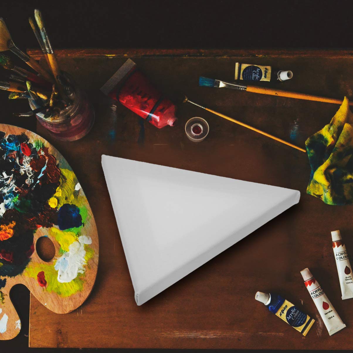 2-Pack Cotton Painting Boards - Creative & Irregular Drawing Cloth for Oil Painting | Perfect for Students, Artists & DIY Canvas Projects | Home Studio & Classroom Art Supplies