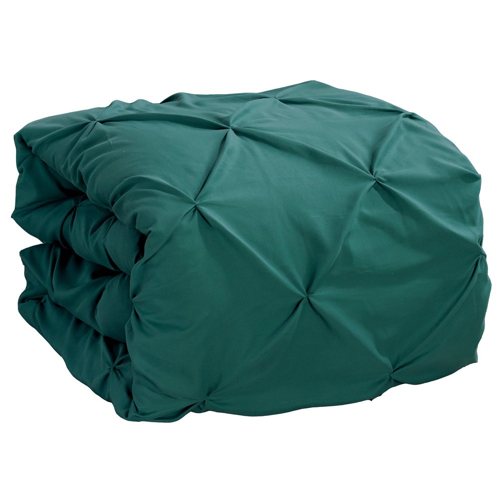 Premium Double Needle Pleated Down Alternative Comforter Set - Soft Pinch Twin XL, Oxford Teal - Lightweight & Hypoallergenic Bedding for Dorm Rooms, Guest Beds & Cozy Home Decor