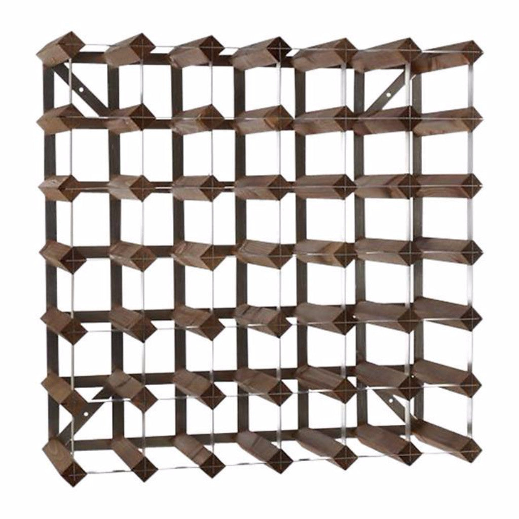 56 Bottle Wooden Wine Rack - Sturdy & Space-Saving Wine Storage Solution for Kitchen, Dining Room or Wine Cellar