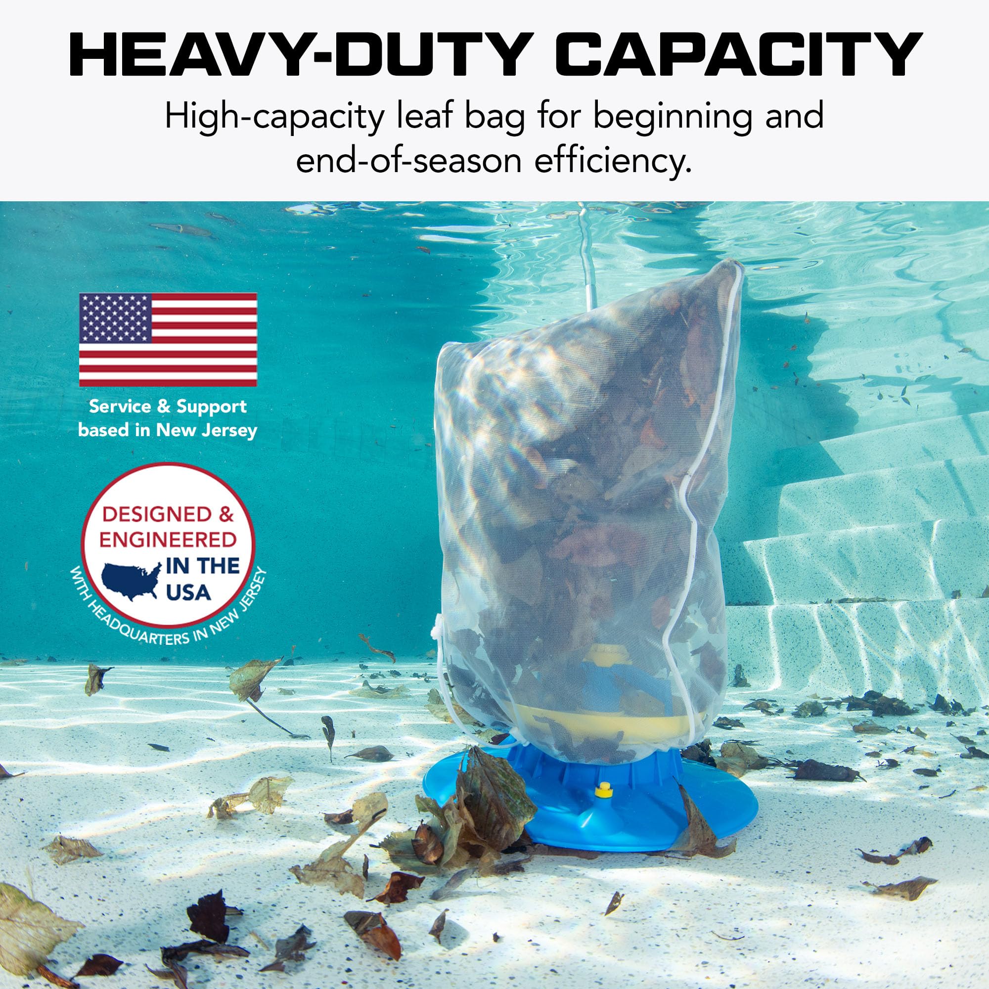 Water Tech POOL BLASTER Cordless Leaf Vacuum - Battery-Powered Swimming Pool Cleaner with Heavy Duty Mesh Bag | Inground & Above Ground Pool Skimmer | Perfect for Fall Leaf Removal & Seasonal Pool Maintenance