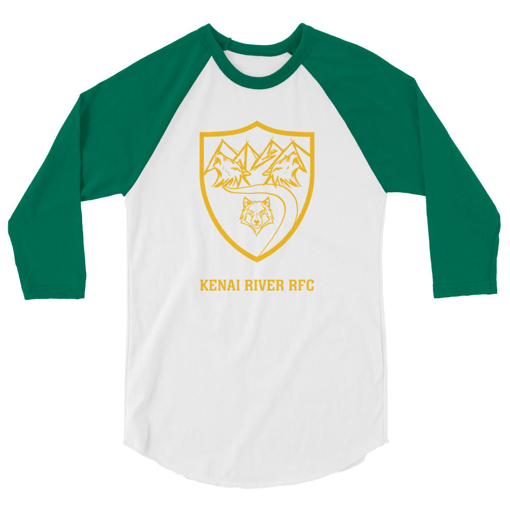 Kenai River RFC Raglan 3/4 Sleeve T-Shirt for Men & Women - Comfortable Cotton Blend Tee for Fishing, Hiking & Outdoor Adventures
