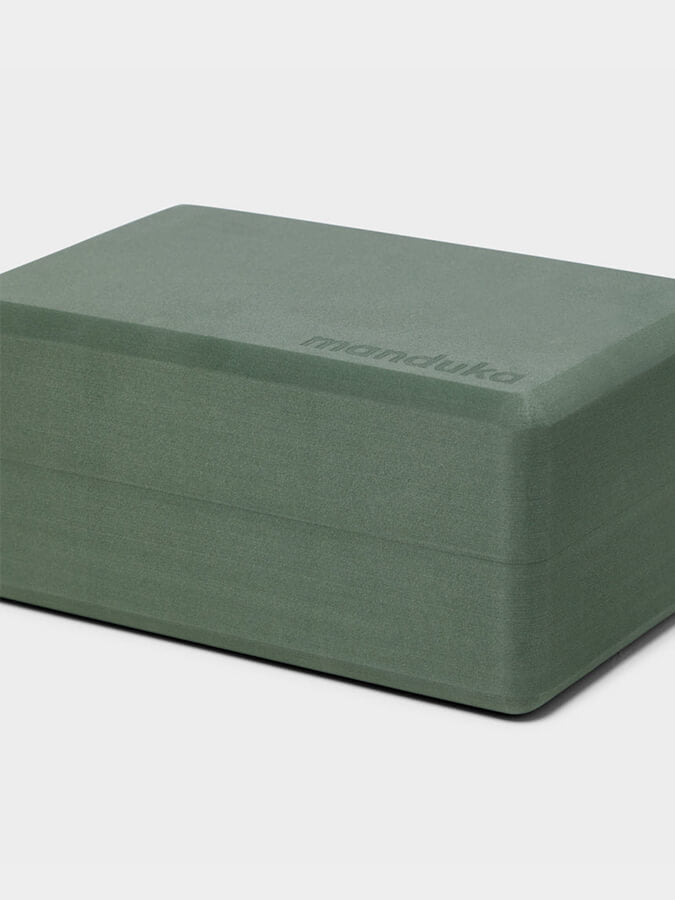 Manduka Recycled EVA Foam Yoga Block - Non-Slip Yoga Brick for Support & Alignment - Ideal for Yoga, Pilates & Meditation at Home or Studio