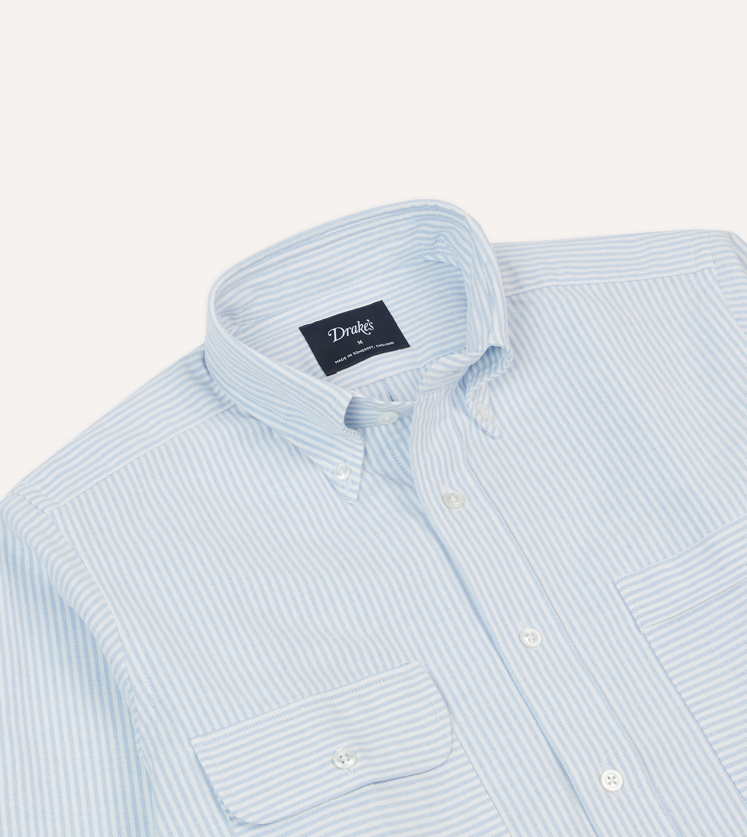 Premium Blue Oxford Cloth Long Point Collar Dress Shirt for Men - Business Casual & Office Wear - Perfect for Work, Interviews & Formal Occasions