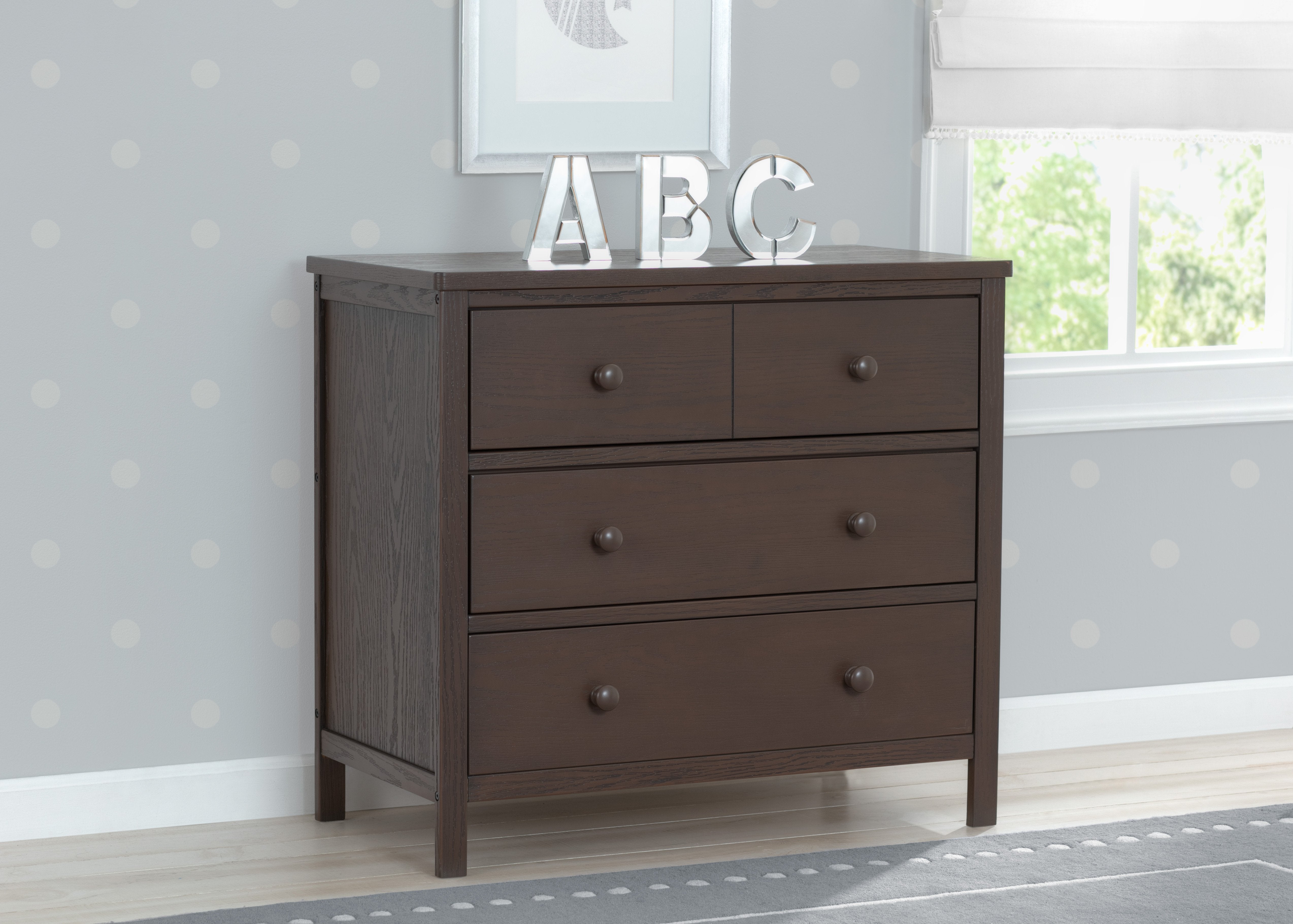 Middleton 3 Drawer Dresser - Solid Wood Bedroom Chest, Nightstand & Storage Organizer for Clothes, Bedding & Accessories | Perfect for Home, Apartment & Dorm Room Decor