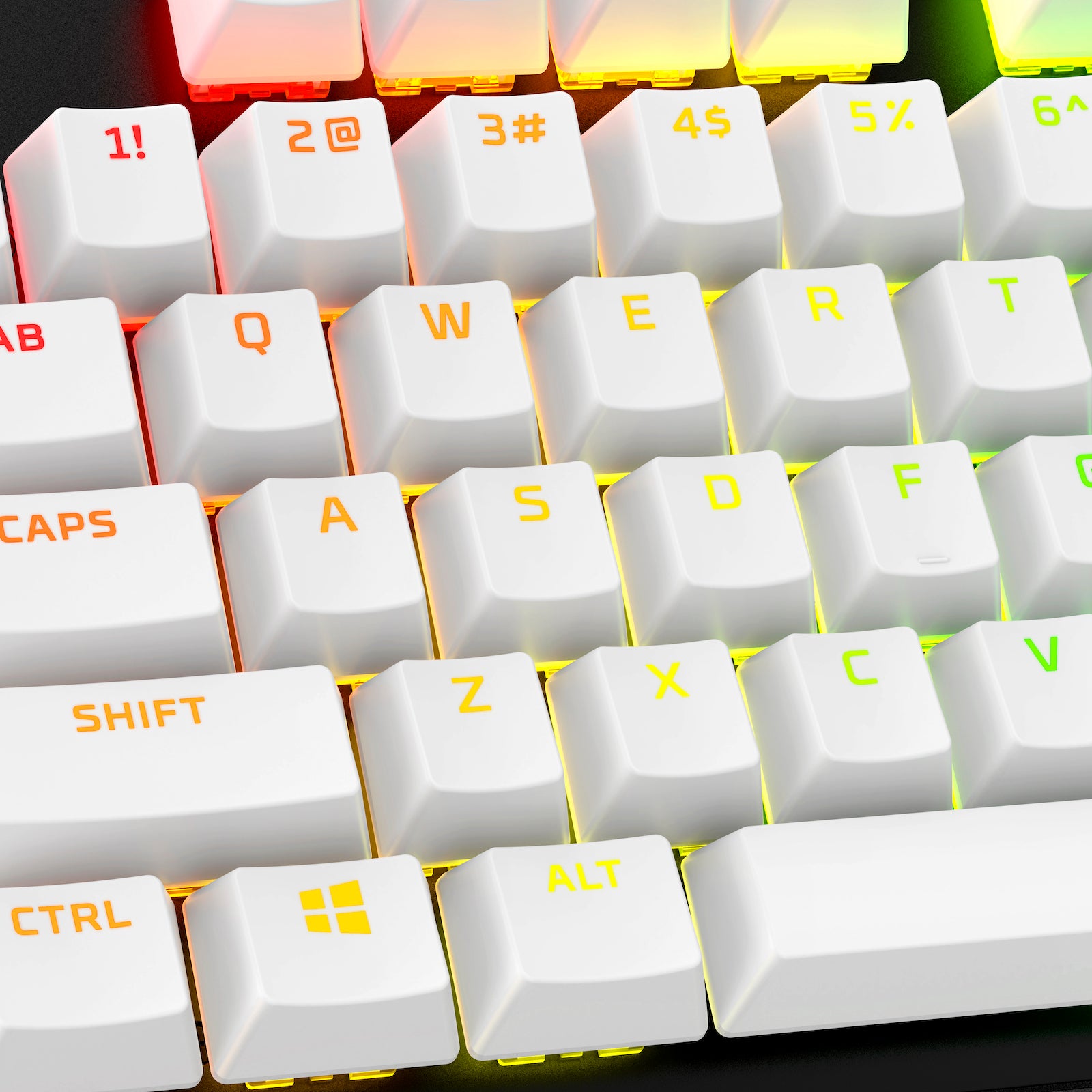 HyperX Full Key Set Keycaps - PBT Double-Shot Keycaps for Mechanical Keyboards - Perfect for Gaming, Typing, and Office Work