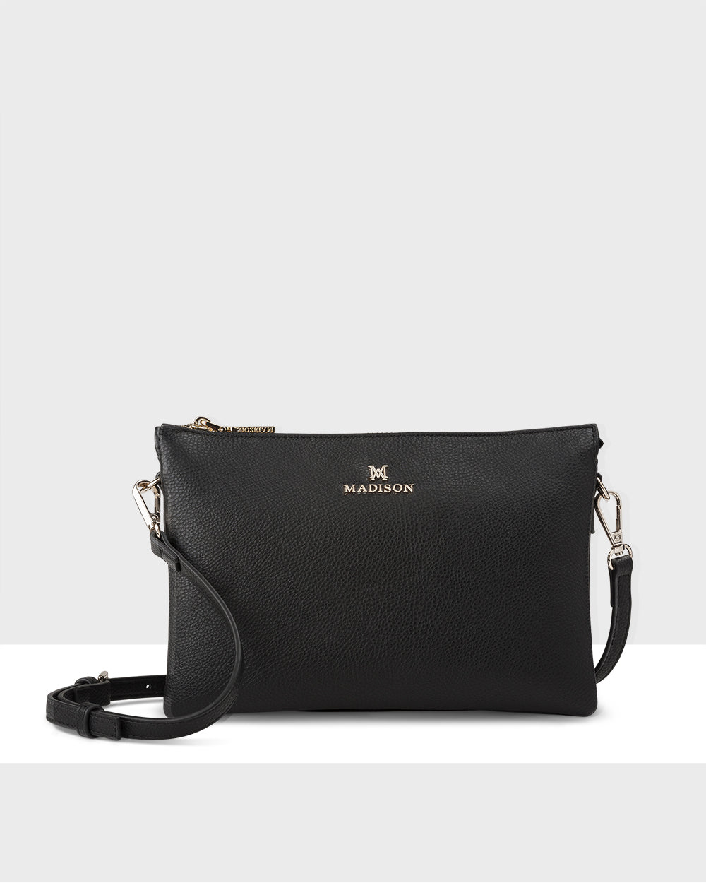 Avery 3 Compartment Crossbody Bag with Adjustable Monogram Strap - Stylish Hands-Free Purse for Women, Travel, Shopping & Everyday Use