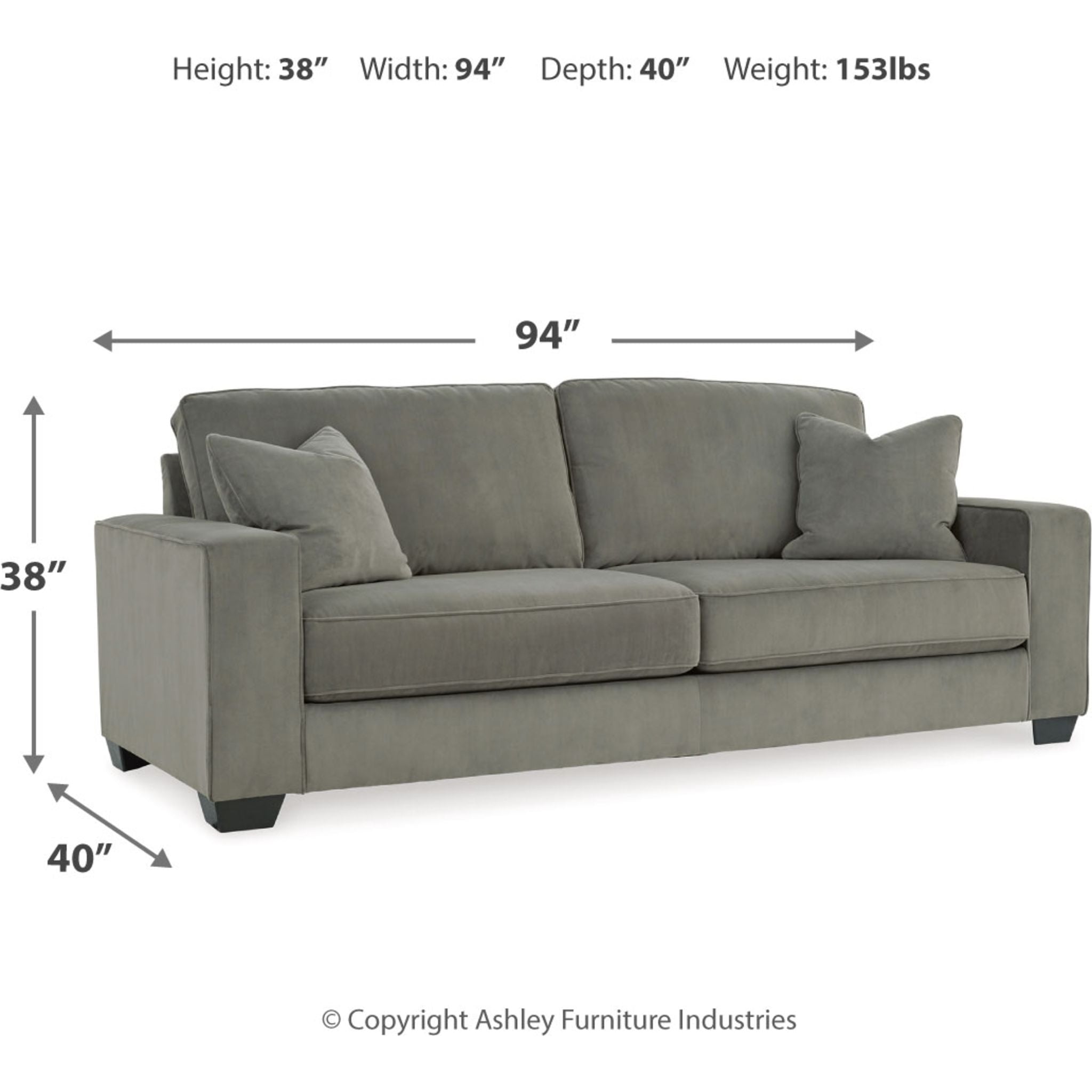 Angleton Sofa in Sandstone - Modern Comfortable Couch for Living Room, Lounge & Office