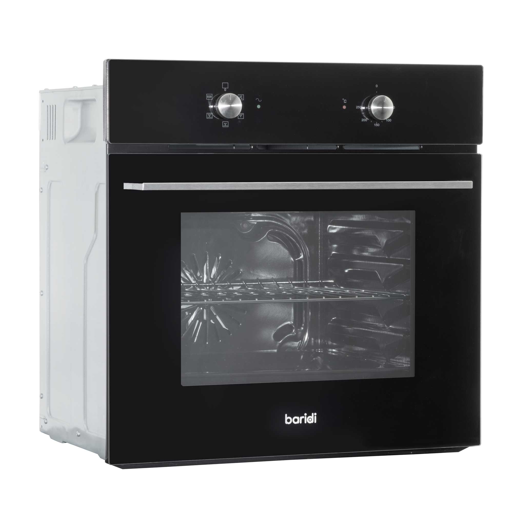 Baridi 4-Zone Ceramic Hob with 5-Function Fan Assisted Oven & Angled Cooker Hood Bundle - DH186 | Perfect for Modern Kitchens, Baking, Roasting & Family Cooking