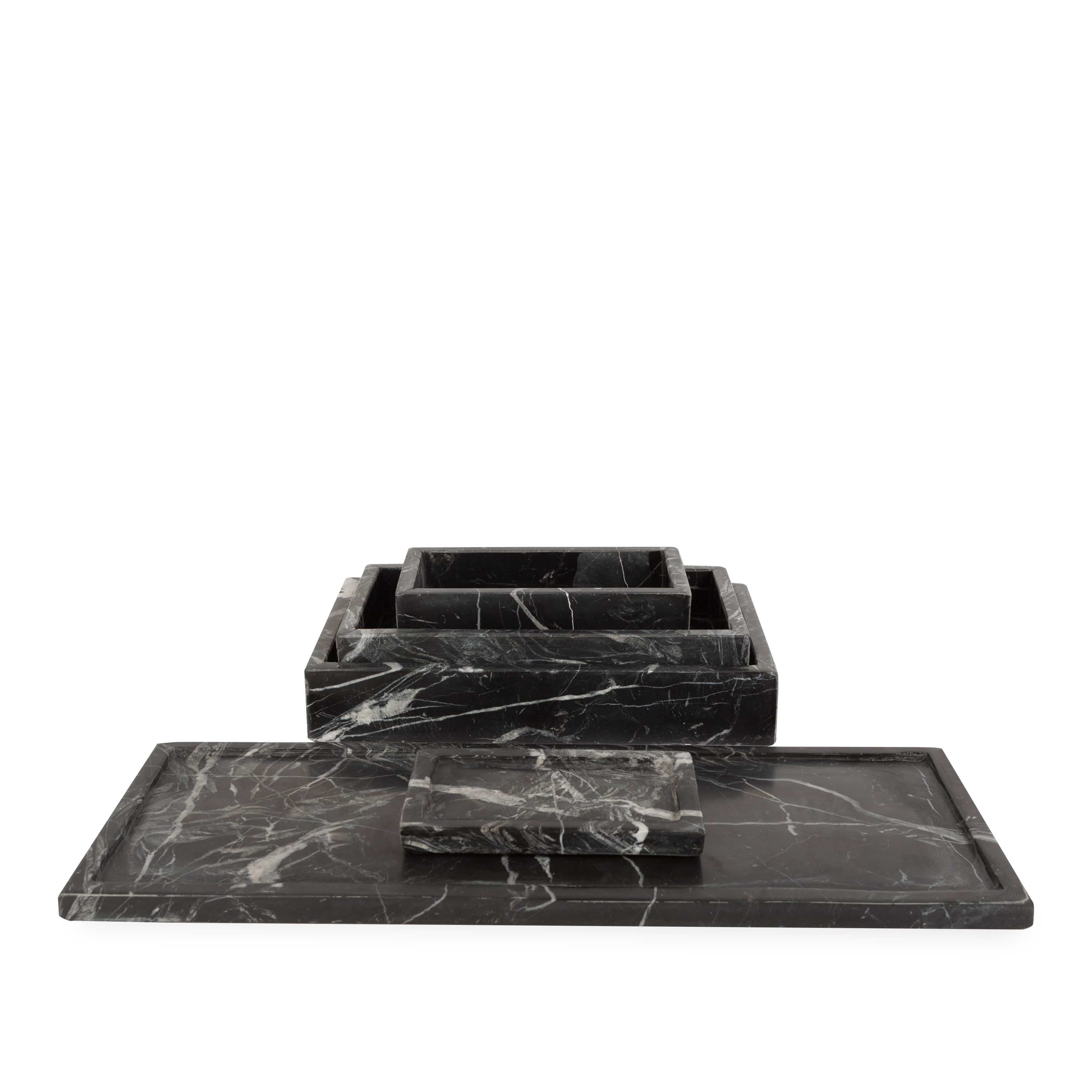 Black Marble Soap Dish - Elegant Bathroom Organizer for Luxury Showers & Spa Decor | Perfect for Modern & Minimalist Bathrooms
