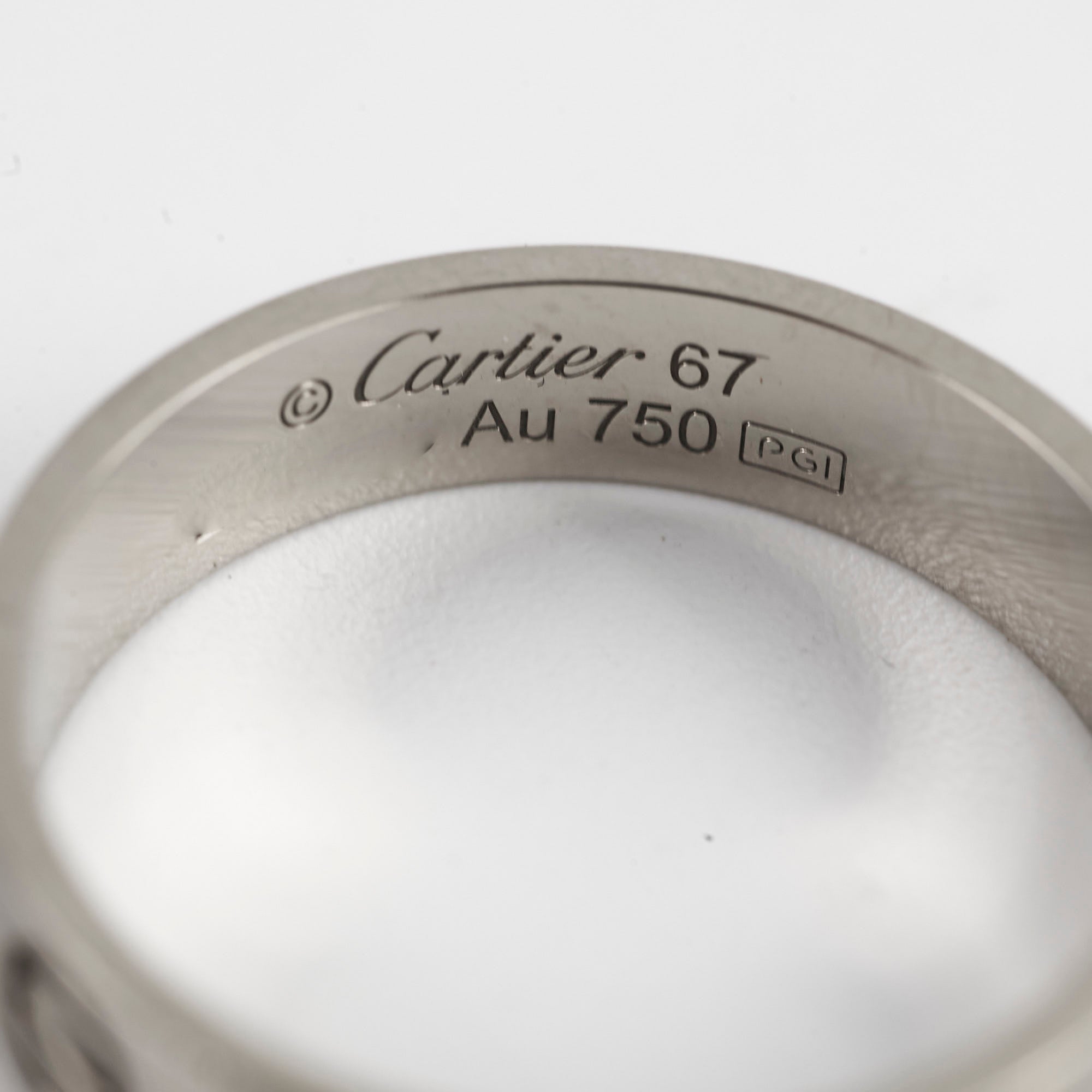 Cartier Love Ring 18K White Gold Size 6.7 - Luxury Wedding Band for Women & Men, Perfect for Anniversaries & Romantic Gifts