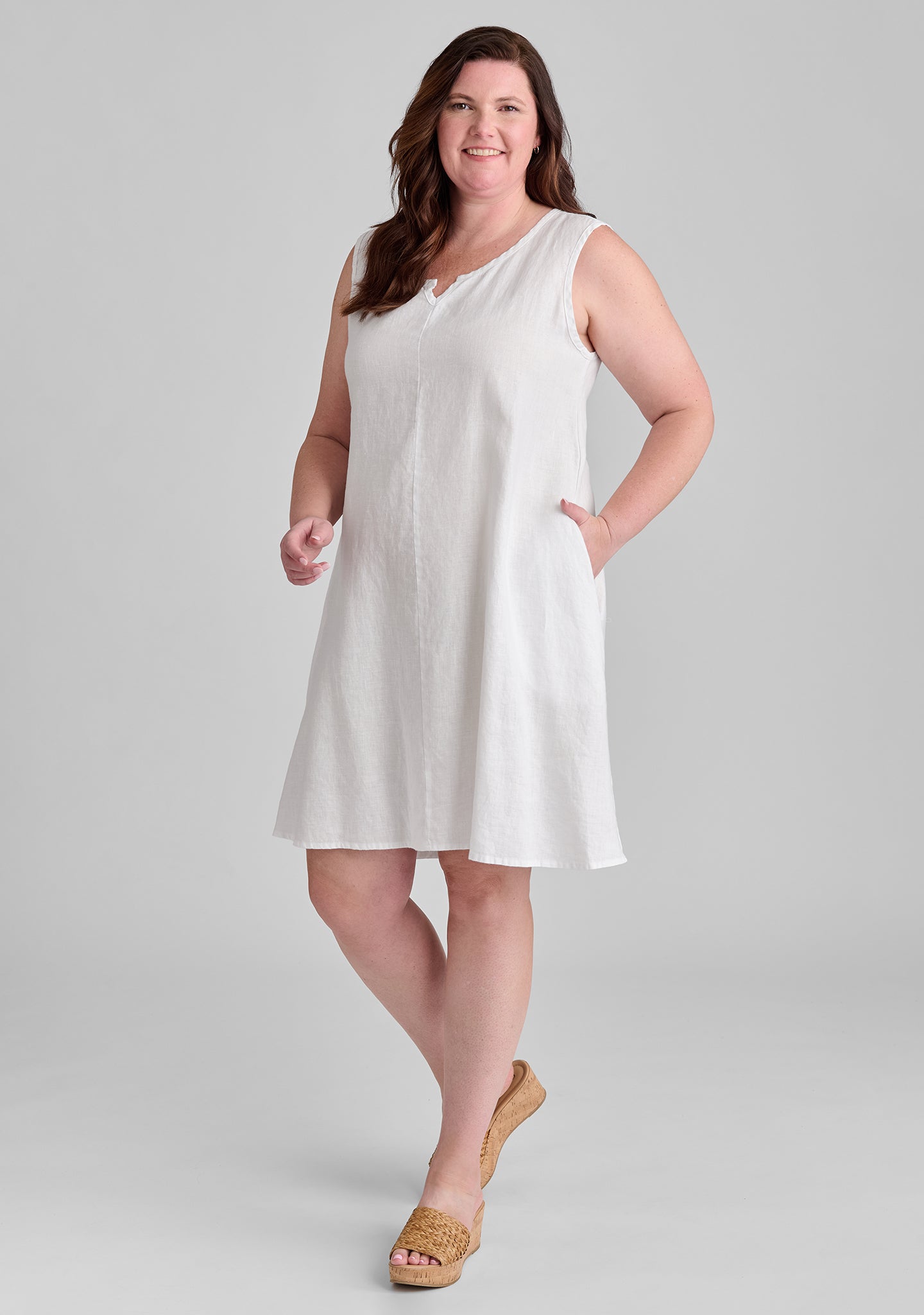 True Linen Shift Dress for Women - Breathable & Comfortable Summer Dress for Casual Outings, Beach Wear, and Office Attire