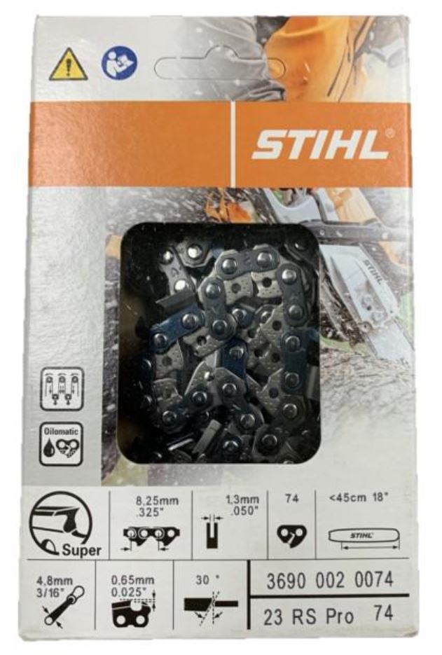 STIHL 23RSC74E Chainsaw Chain - Premium Replacement Chain for STIHL Saws - Perfect for Wood Cutting, Tree Trimming & DIY Projects
