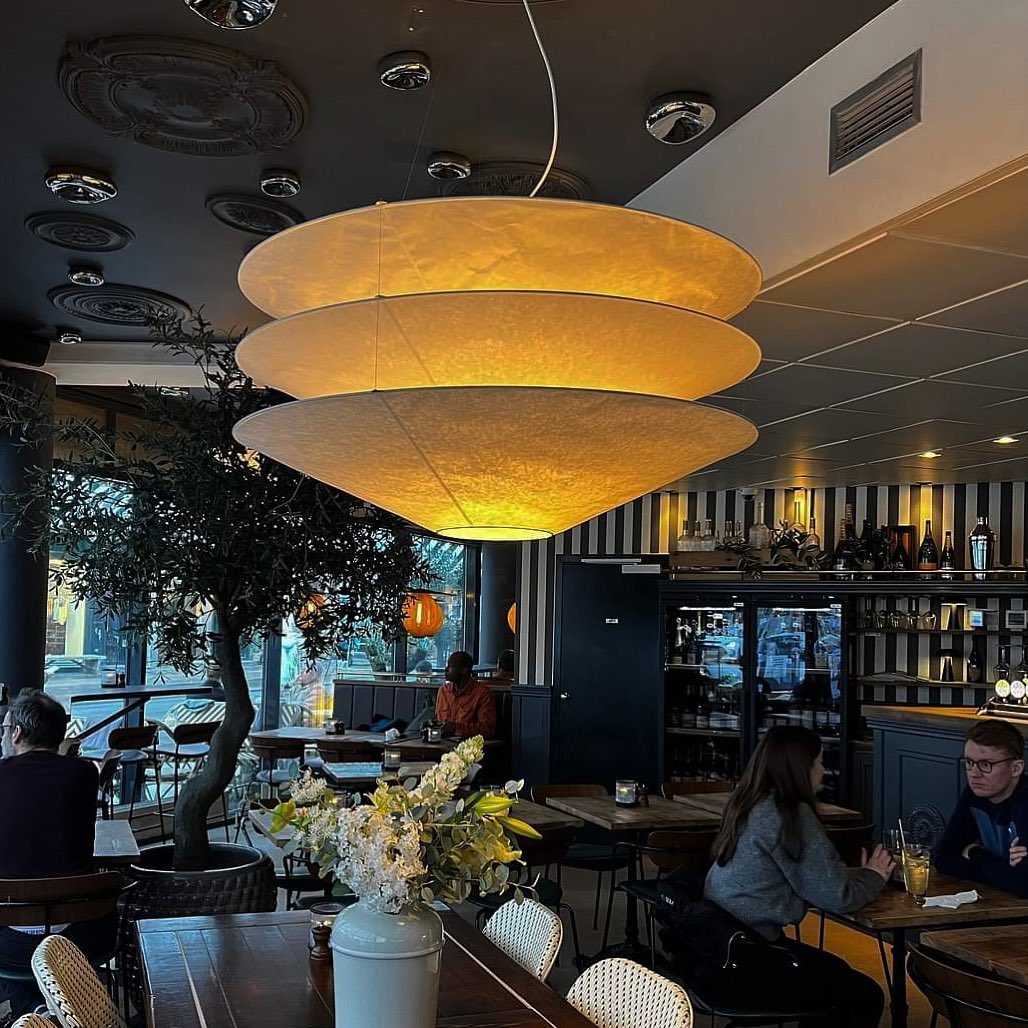 Modern Floating Pendant Lamp - Adjustable Hanging Light Fixture for Living Room, Bedroom, Dining Room - Perfect for Home Decor, Indoor Lighting, and Creating Ambient Atmosphere
