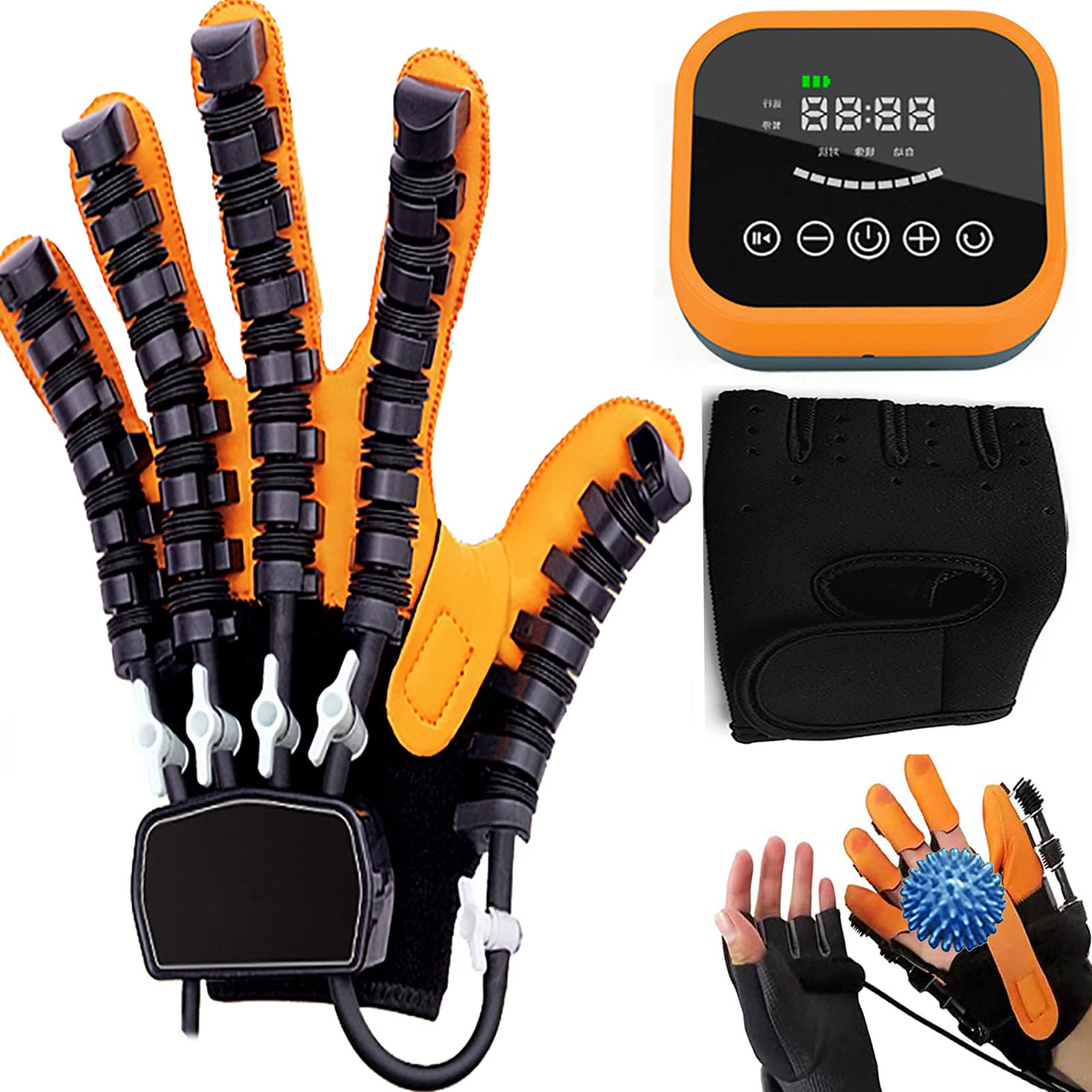 Upgraded Rehabilitation Robot Gloves for Hand Therapy - Stroke Recovery & Hand Dysfunction Training Device - Assist Patients with Independent Rehabilitation Exercises - Perfect for Home Use & Physical Therapy Clinics