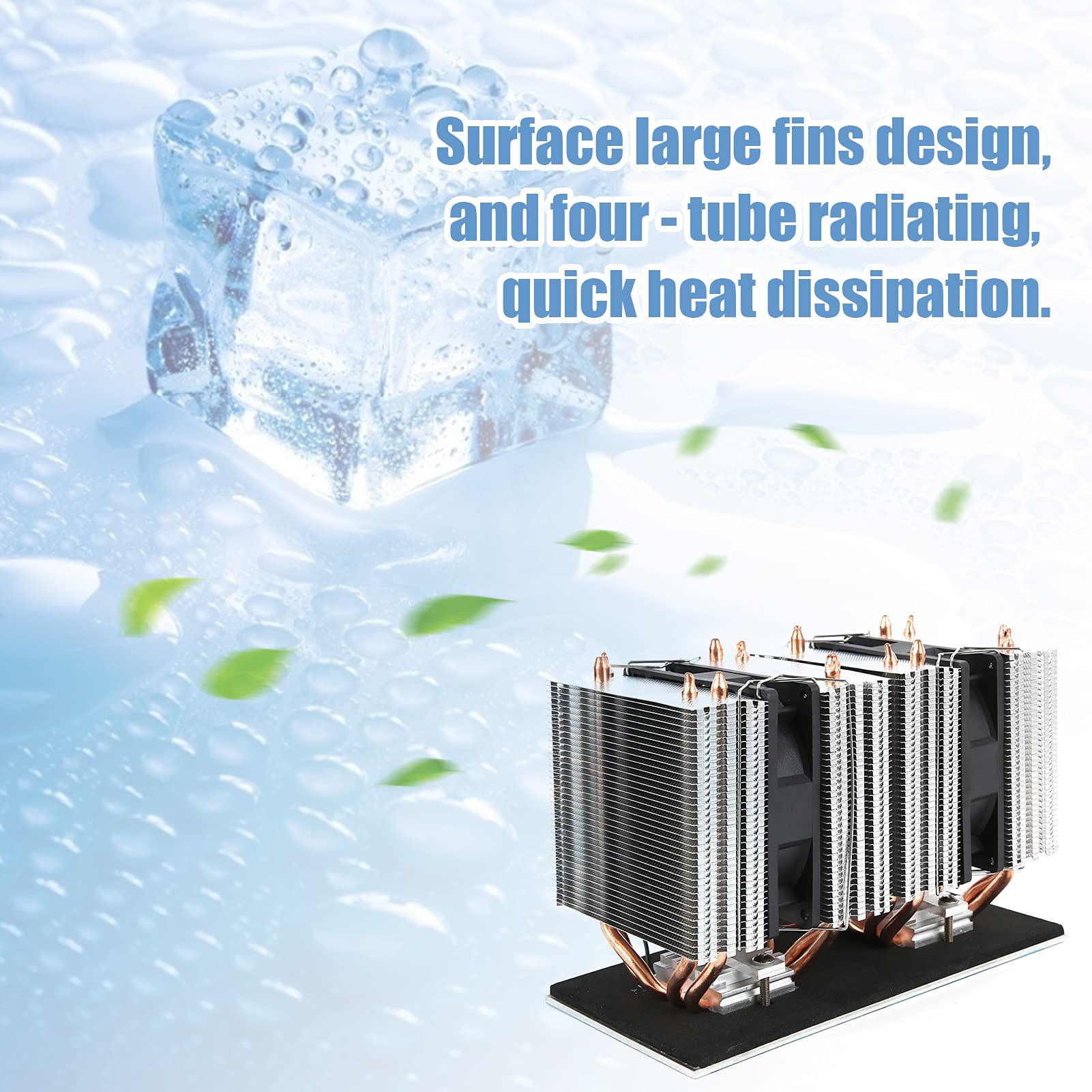 240W 12V Thermoelectric Refrigeration Cooler with Large Aluminum Alloy Fins - Durable & Practical for Pet Refrigerators, Camping, and Car Travel
