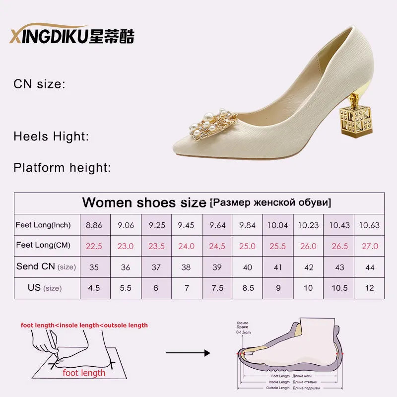 Elegant Autumn Women's High Heels - Pointed Toe 5cm & 7cm Heel Wedding Shoes with Square Buckle for Travel, Banquet & Special Occasions