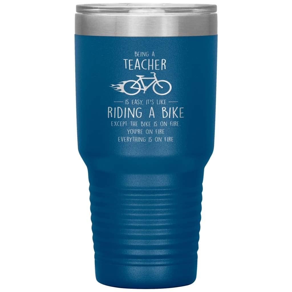 ODDITEES Funny Teacher Tumbler - 30oz Stainless Steel Insulated Cup with Laser Etched Design | Perfect Gift for Educators, Appreciation Day & Back to School | Black