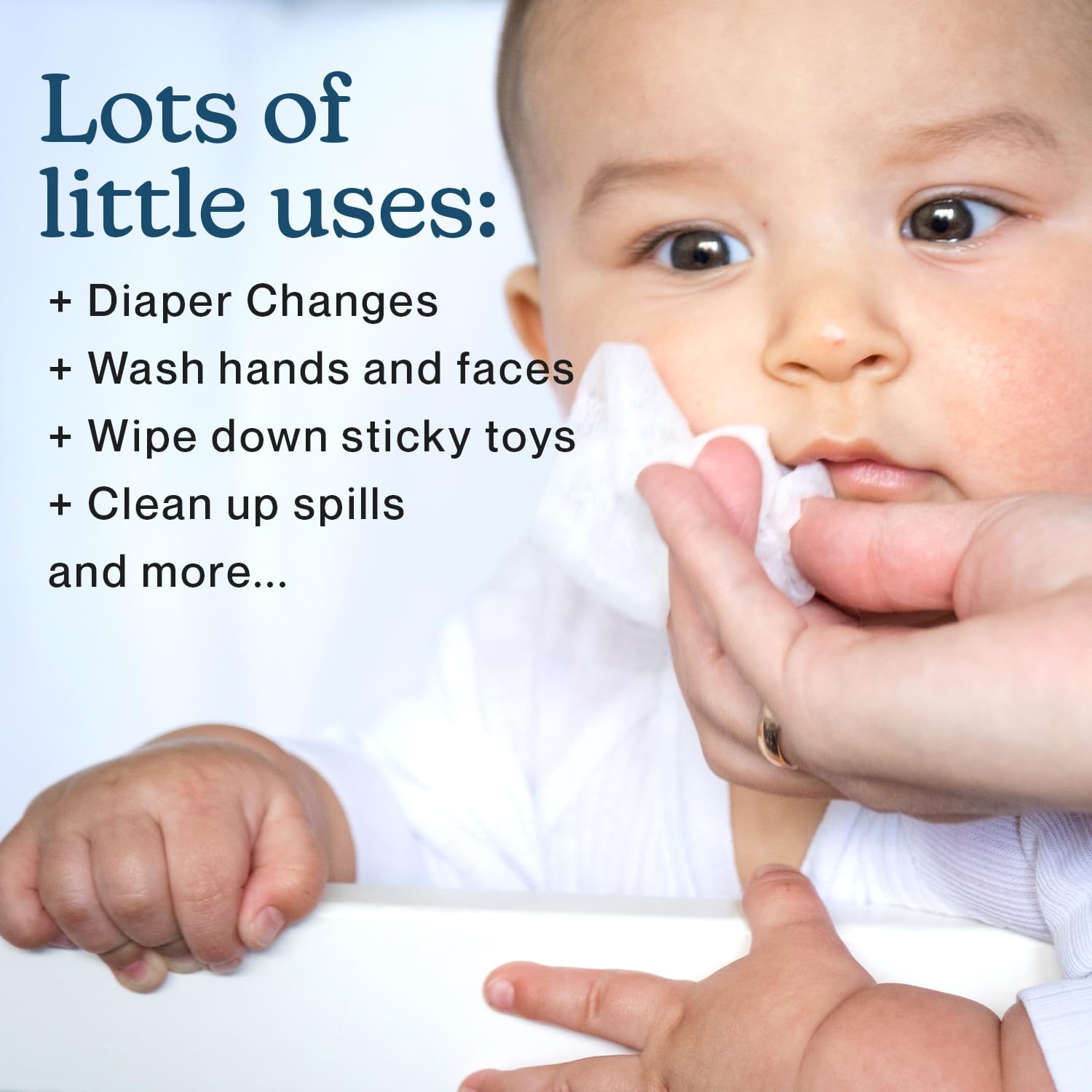 WIPEMATE Sensitive Baby Wipes - 99% Water, Plastic-Free, Plant-Based, Hypoallergenic & Unscented for Delicate Skin - 9 Flip-Top Packs (720 Count) - Perfect for Diaper Changes, On-the-Go Cleaning & Gentle Face Care