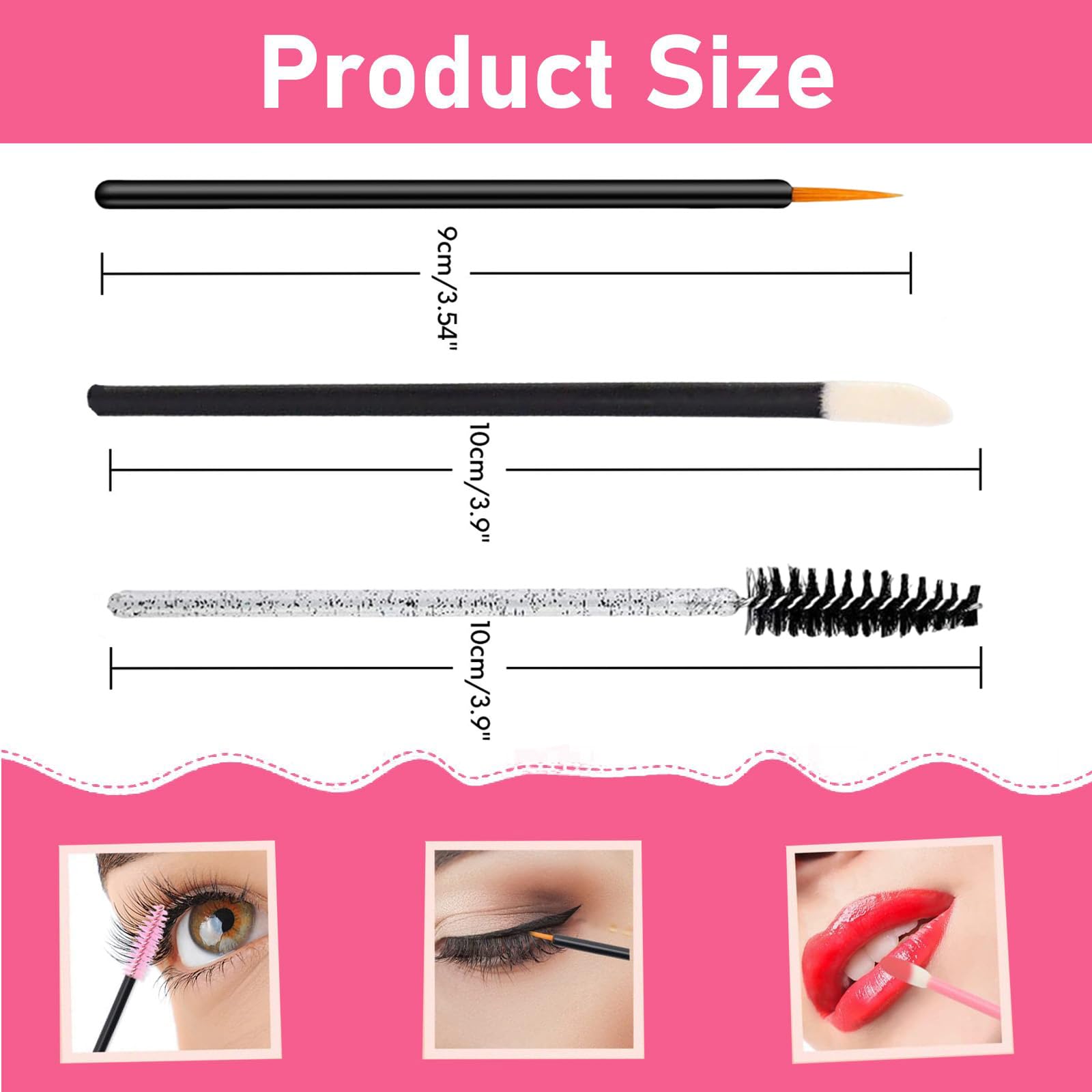 120 Pcs Professional Makeup Brush Set with 20 Eyeliner Pencils, 50 Lipstick Brushes & 50 Eyebrow Brushes - Complete Cosmetic Kit for Women - Perfect for Travel, Home Use, and Professional Makeup Application