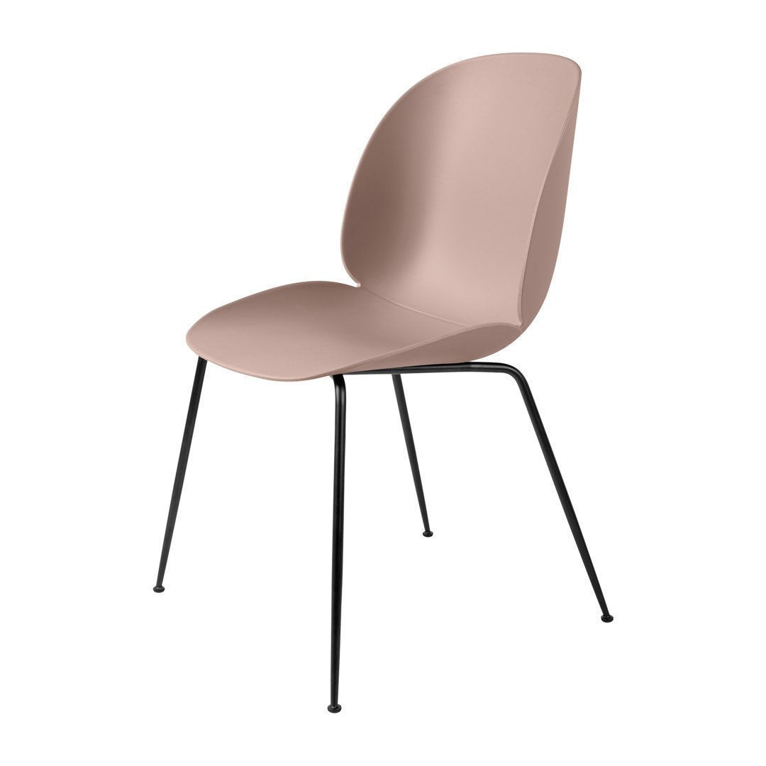 Modern Beetle Dining Chair with Conic Base - Unupholstered Wooden Seat for Kitchen, Dining Room & Office | Stylish & Comfortable