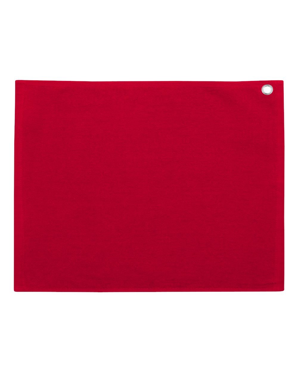 Large Rally Towel with Grommet and Hook - Durable Sports Towel for Cheering, Games & Outdoor Events (Red)