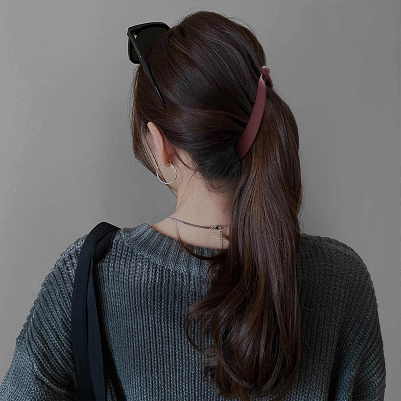 7 pcs Banana Hair Clips for Thick Hair - Strong Hold Ponytail Clips, 4