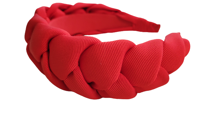Anna Fashion Braid Grosgrain Headband 1.5 Inch Wide - Elegant Hair Accessory for Women, Girls - Perfect for Weddings, Parties & Everyday Wear