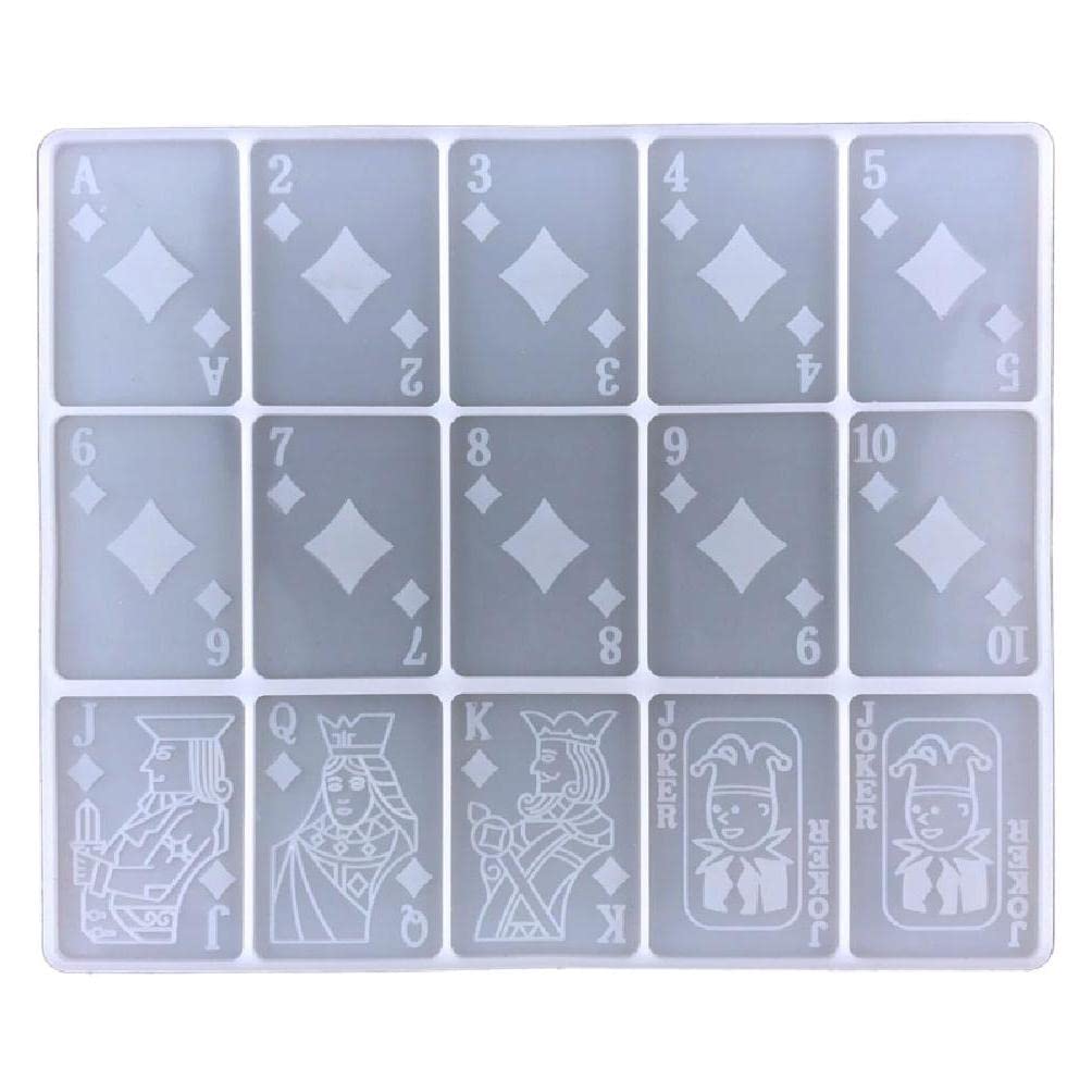 Epoxy Resin Playing Card Silicone Mold - DIY Divination Cards, Jewelry Making & Craft Casting Tool - Perfect for Tabletop Games, Tarot Reading & Unique Handmade Gifts