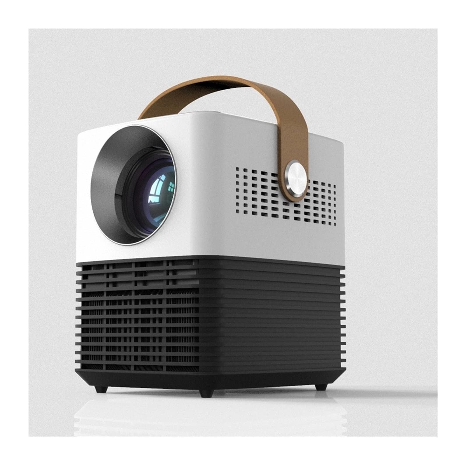 AAOTE Mini Portable Smart WiFi HD LED LCD Projector - Home Theater, Gaming, Parties & Outdoor Movie Night - Compact Cube Design for Indoor & Outdoor Use