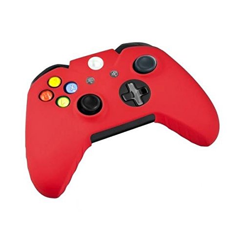 Premium Soft Silicone Skin Case Cover for Microsoft Xbox One Controller - Shockproof & Anti-Slip Protection (Red) - Perfect for Gaming, Travel & Home Entertainment