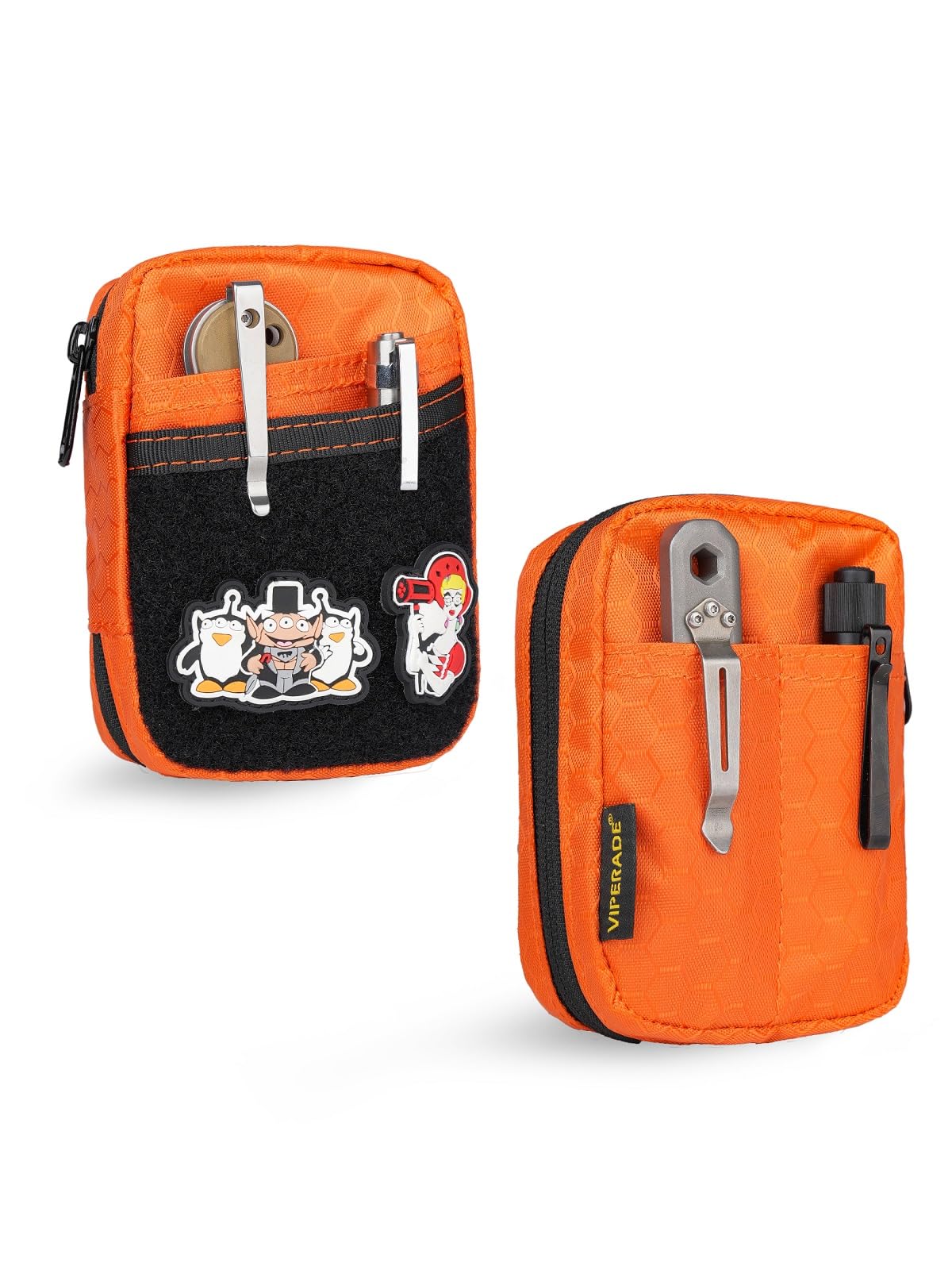 VIPERADE VE31 Mini EDC Pouch - Compact Tactical Pocket Organizer with Hook & Loop Closure for Camping, Bushcraft, Travel & Hiking - Perfect for Gear Storage, First Aid Kits & Everyday Carry Essentials